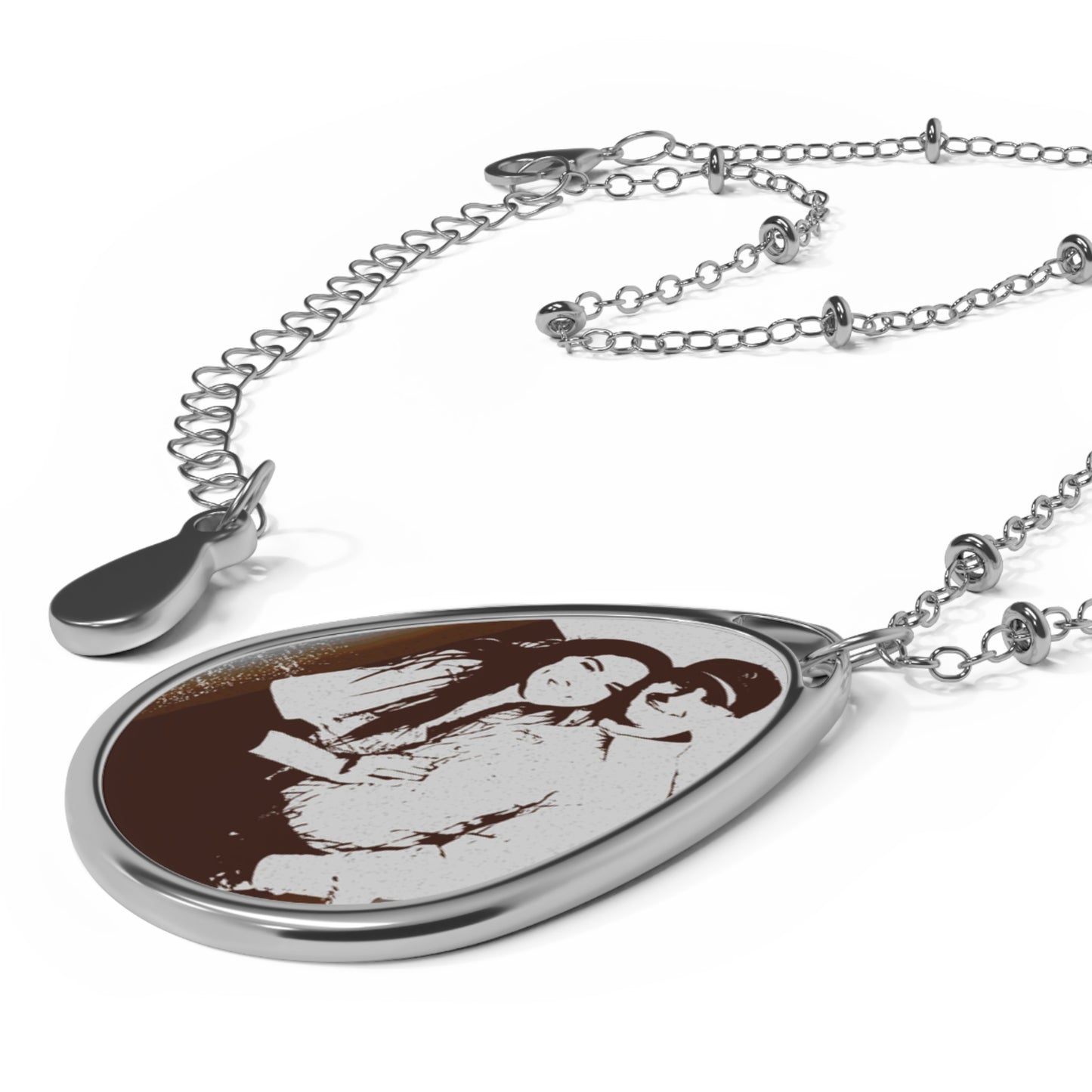 Oval Necklace ... "The Best Of Friends" ... Original Works ... December 2023 ... Central Idaho, USA.