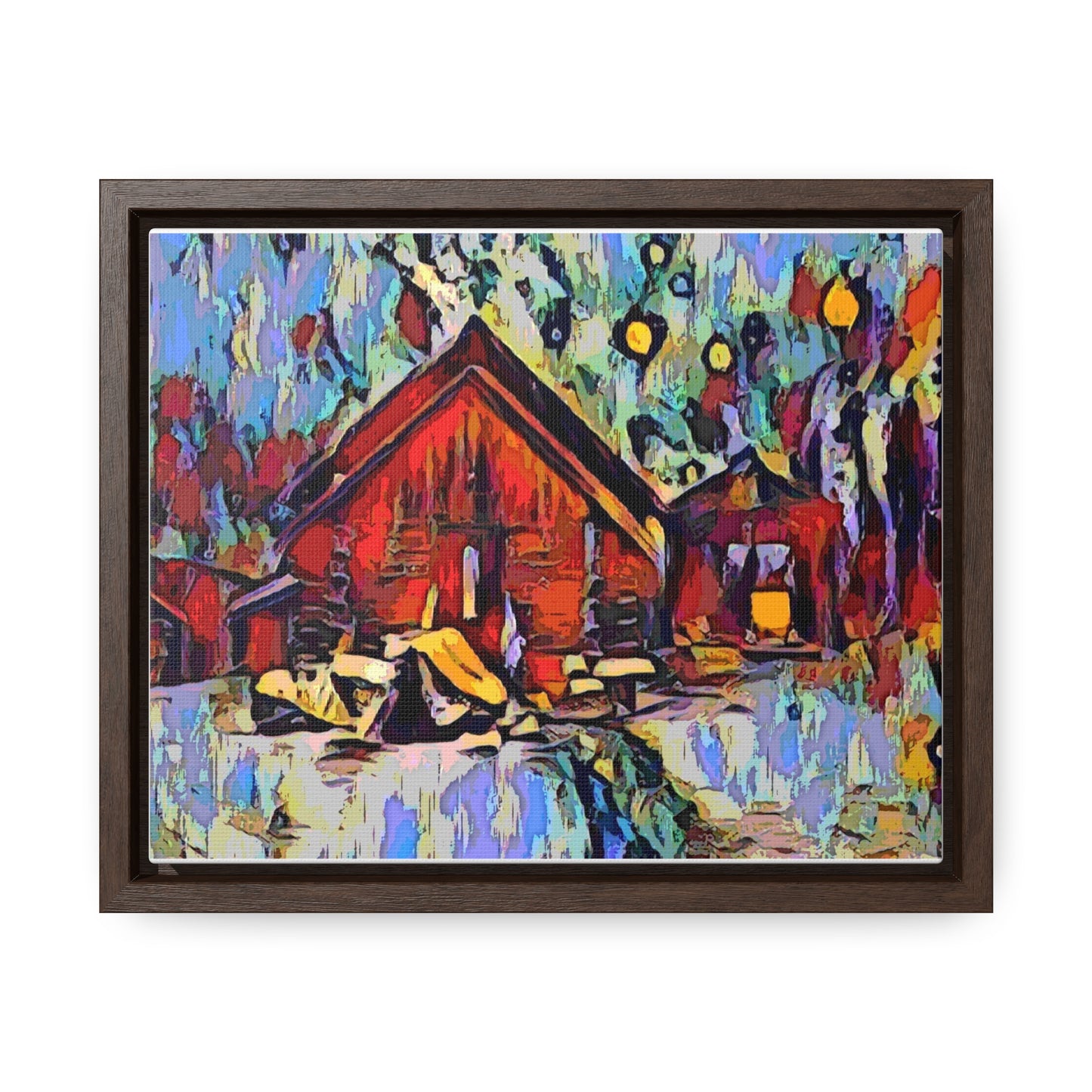 Gallery Canvas Wraps, Horizontal Frame ... A Very Abstract "Mountain Winter Scene" ... Original Works. Copyright Phot's Photo_LODA: Les Objets D'Art. December 2023 ...