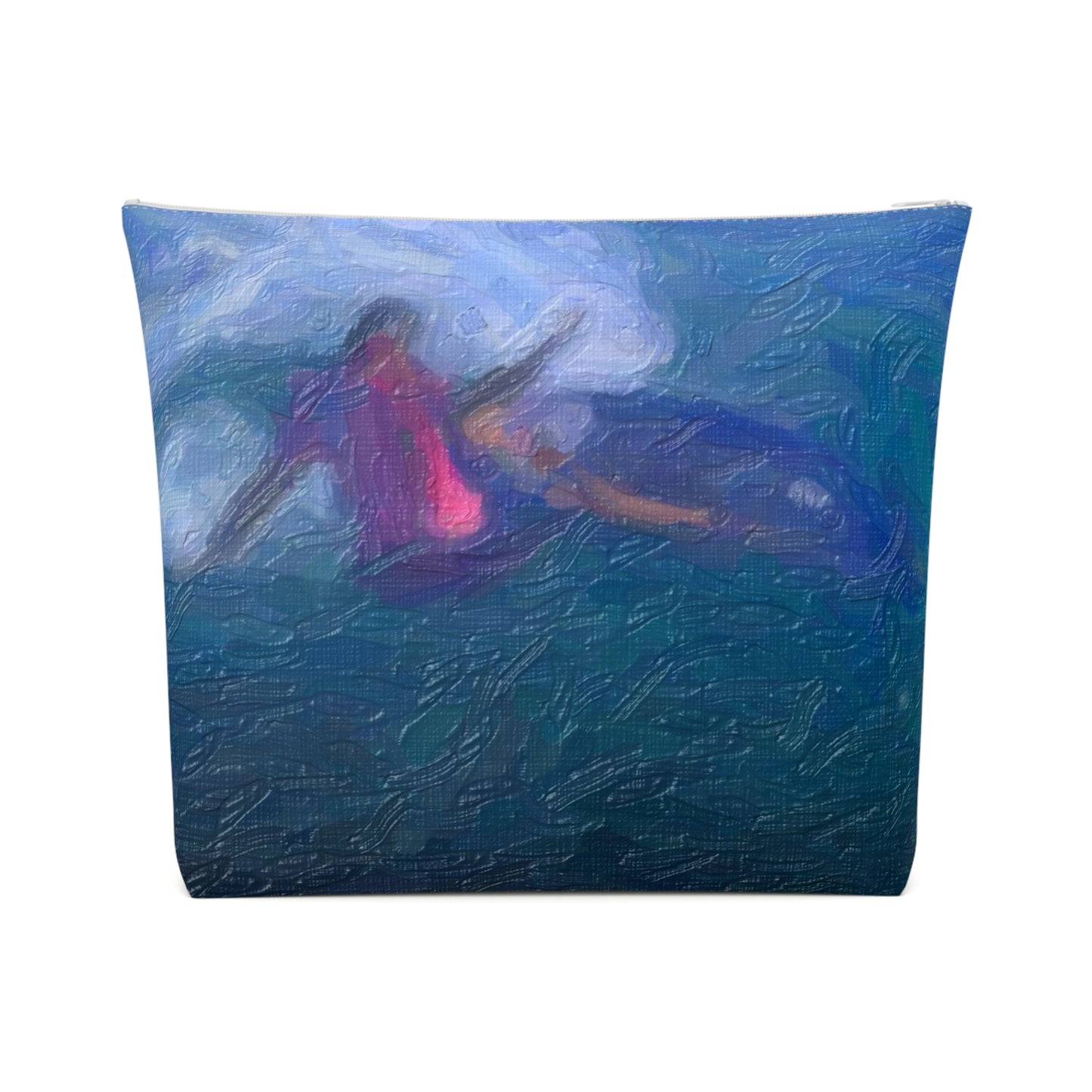 Cotton Cosmetic Bag  ... Paris_2024_Surfing Competition-Tahiti_French-Polynesia .... 'Gabriel Medina World Campion Drops-In' ... Original Works ...