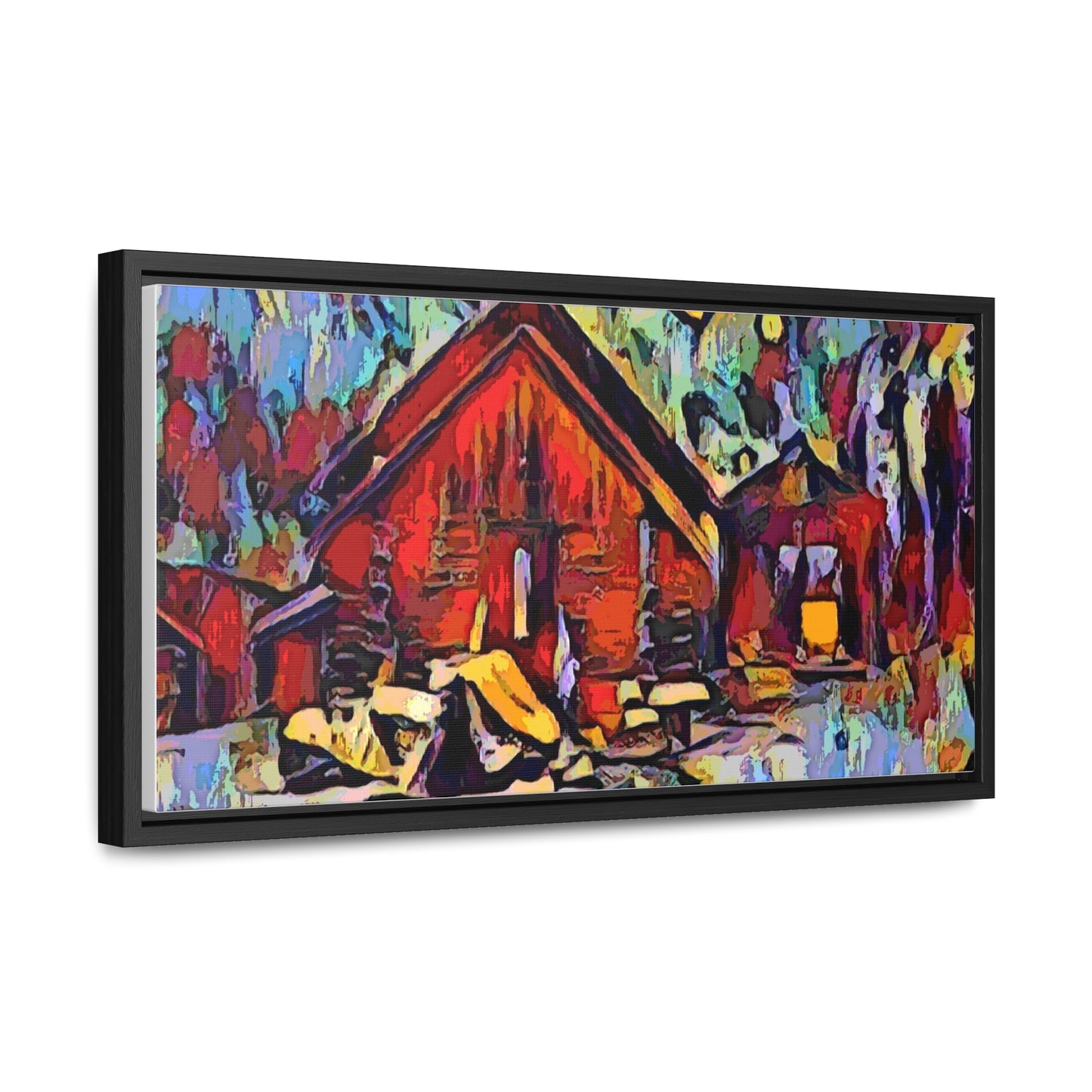 Gallery Canvas Wraps, Horizontal Frame ... A Very Abstract "Mountain Winter Scene" ... Original Works. Copyright Phot's Photo_LODA: Les Objets D'Art. December 2023 ...