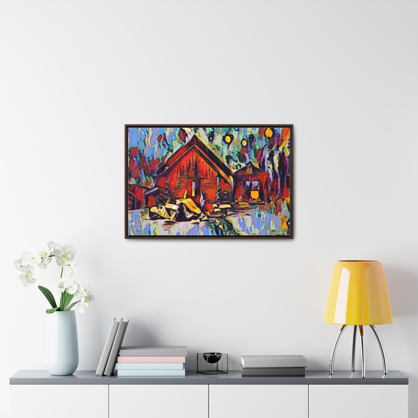Gallery Canvas Wraps, Horizontal Frame ... A Very Abstract "Mountain Winter Scene" ... Original Works. Copyright Phot's Photo_LODA: Les Objets D'Art. December 2023 ...