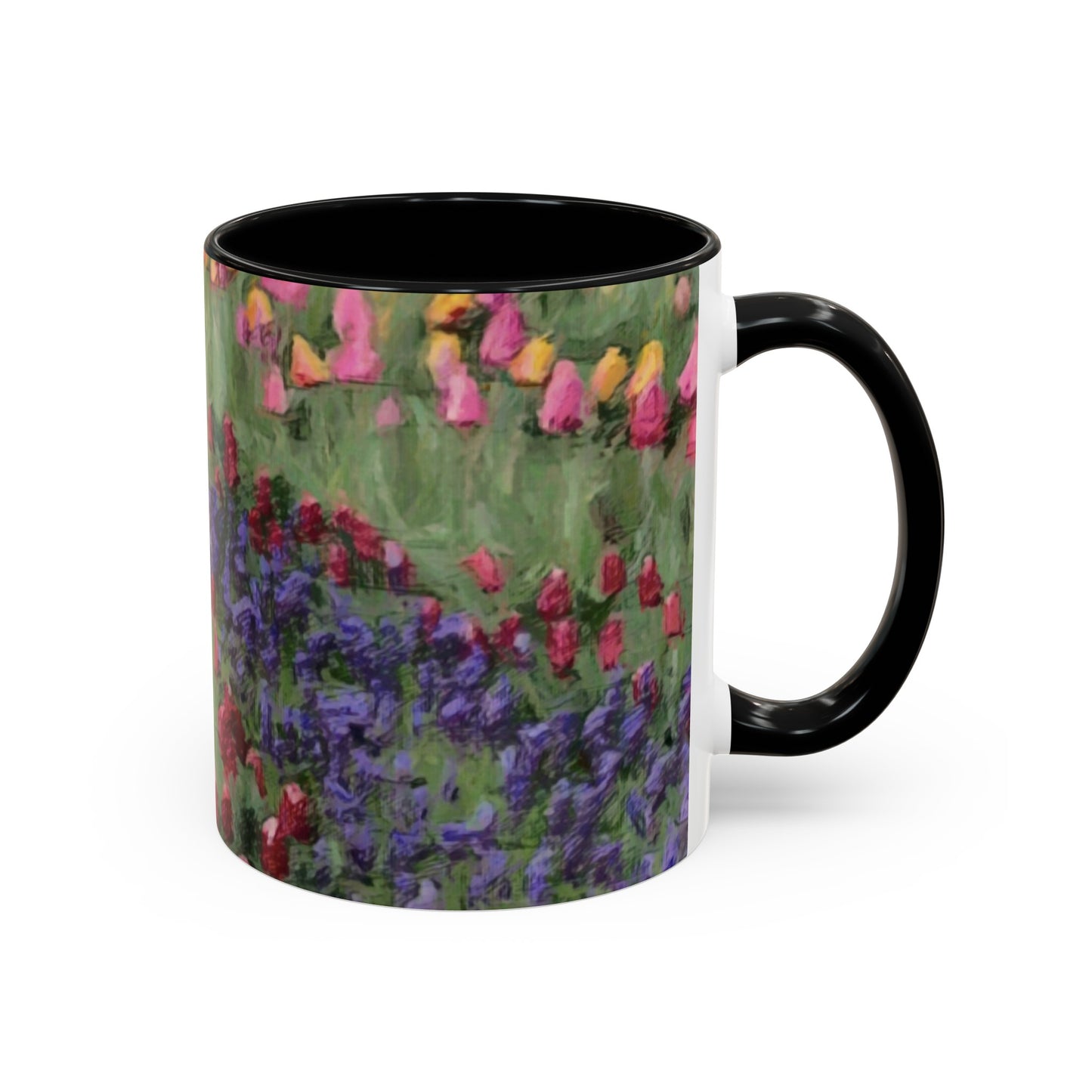 Accent Coffee Mug (11, 15oz) ... Skagit Valley Tulips ... Skagit Valley, Washington ... Family Archives ... Original Works ... Circa 1980's ...