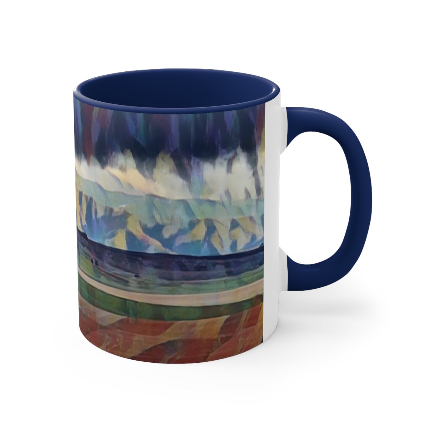 Accent Coffee Mug, 11oz ...  On-The-Prairie .. "The Storm Is Brewing" ... Central Idaho: November 2023 ... Original Works ...