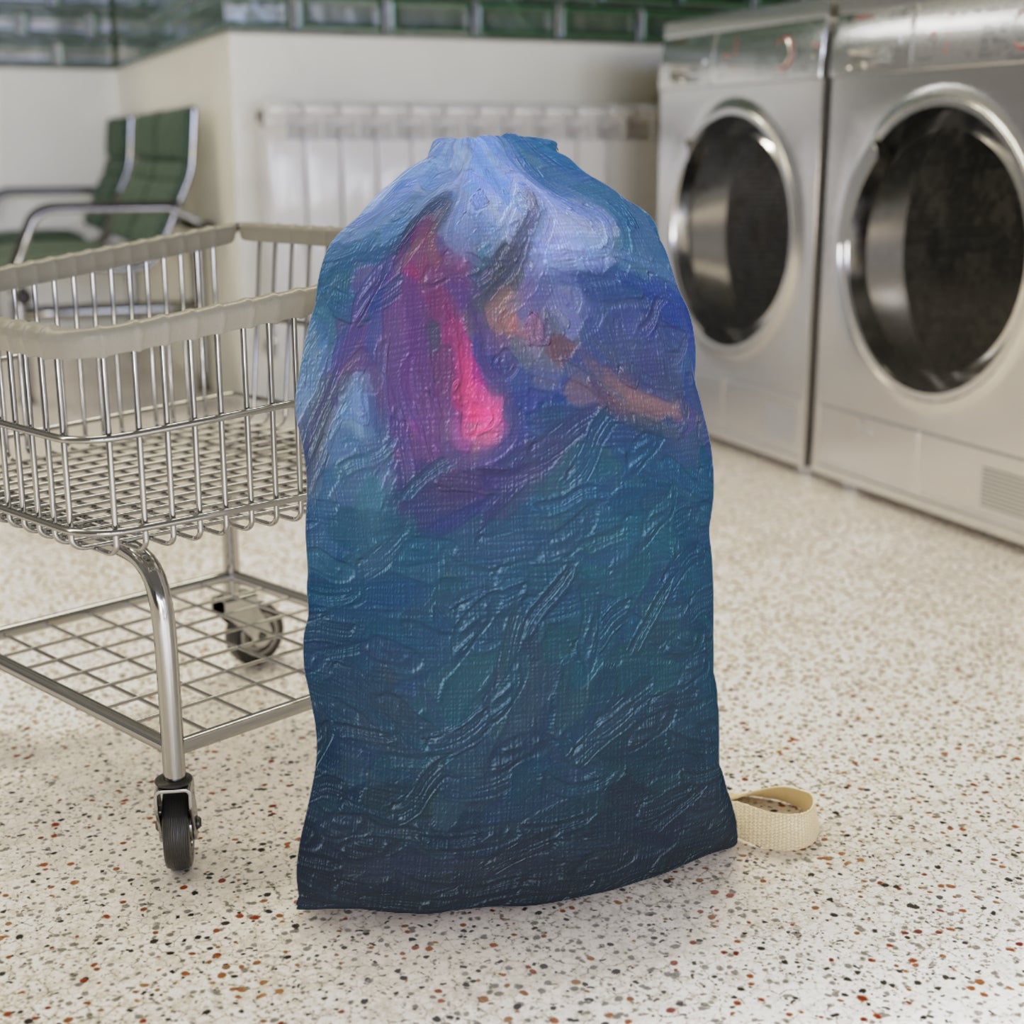 Laundry Bag ... Paris_2024_Surfing Competition-Tahiti_French-Polynesia .... 'Gabriel Medina World Campion Drops-In' ... Original Works ...