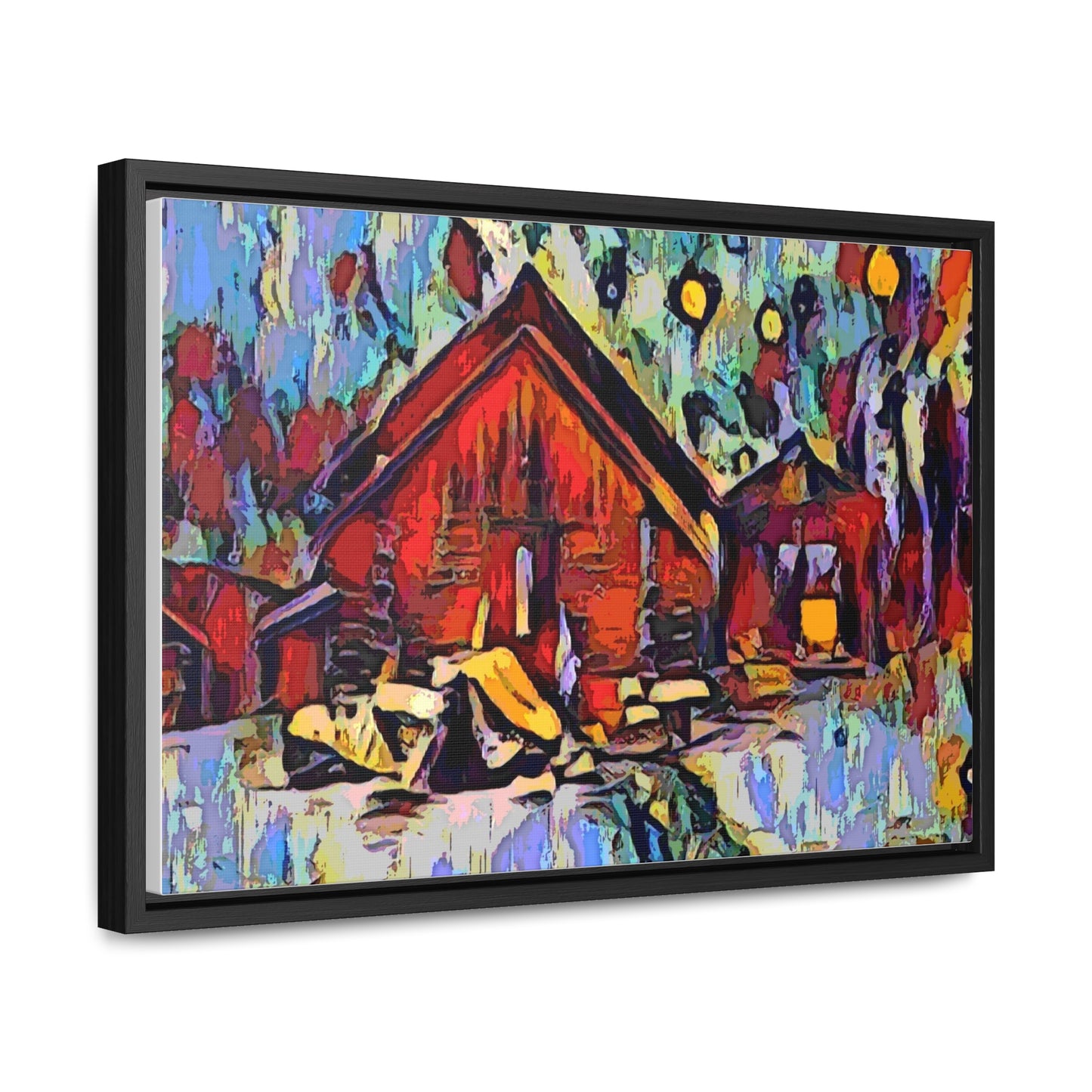 Gallery Canvas Wraps, Horizontal Frame ... A Very Abstract "Mountain Winter Scene" ... Original Works. Copyright Phot's Photo_LODA: Les Objets D'Art. December 2023 ...