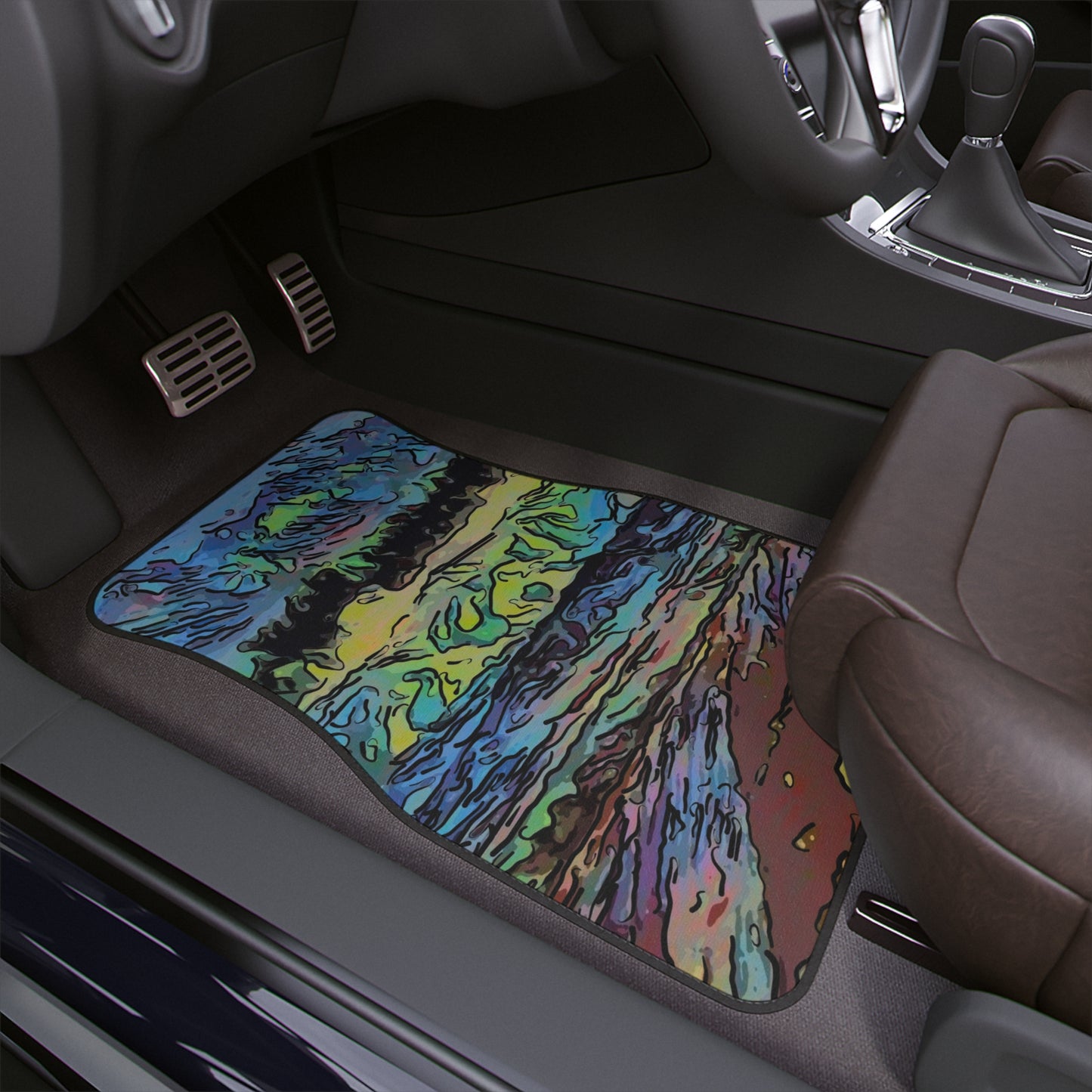 Car Floor Mats, 1pc ... On-The-Prairie .. "The Storm Is Brewing" ... Central Idaho: November 2023 ... Original Works ...