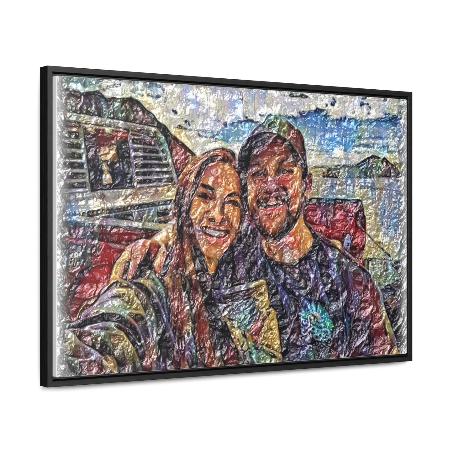 Gallery Canvas Wraps, Horizontal Frame ... "The Best Of Friends" ... Original Works ... December 2023 ... Central Idaho, USA.