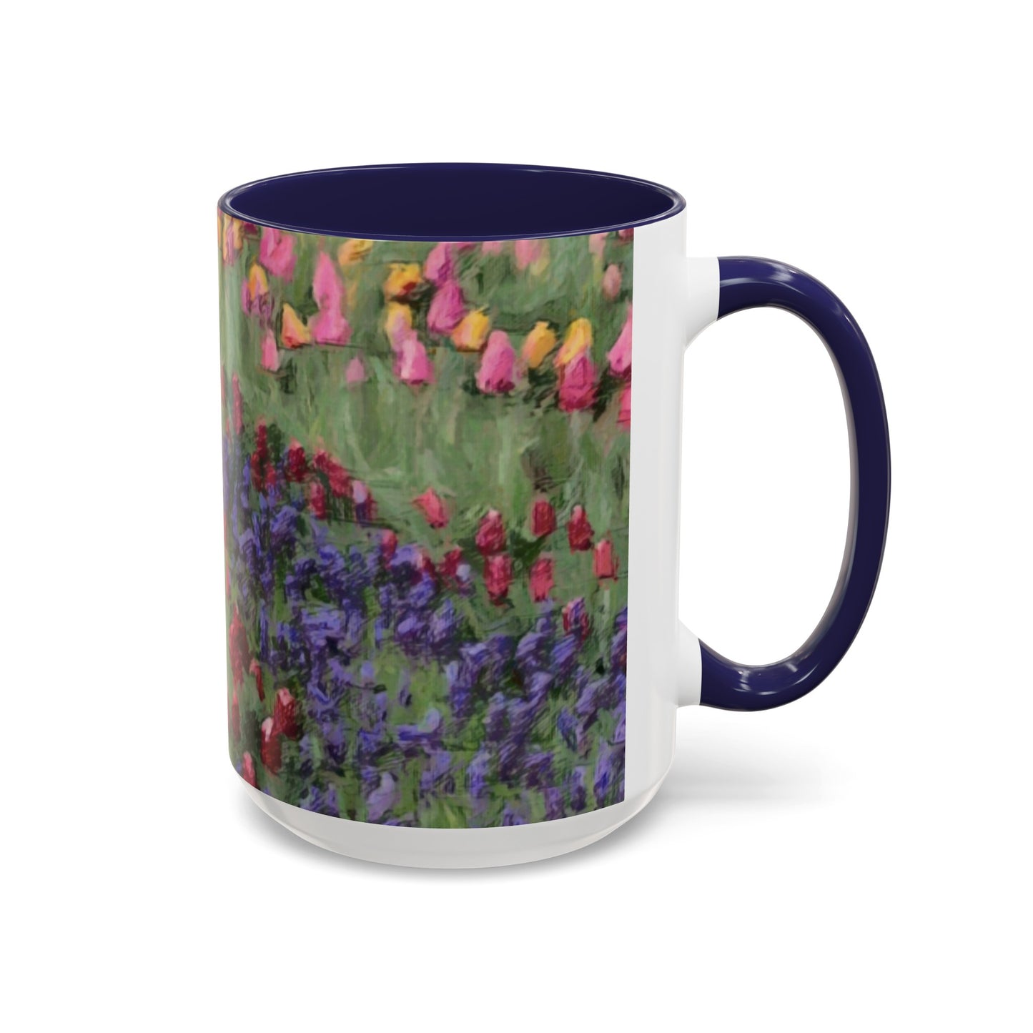 Accent Coffee Mug (11, 15oz) ... Skagit Valley Tulips ... Skagit Valley, Washington ... Family Archives ... Original Works ... Circa 1980's ...