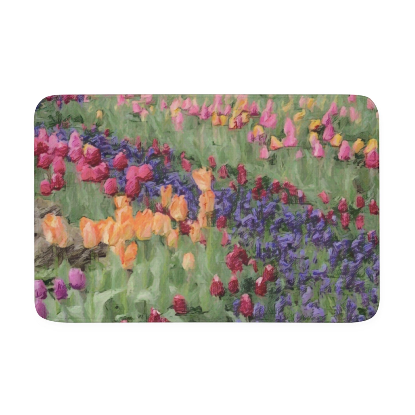 Memory Foam Bath Mat ... Skagit Valley Tulips ... Skagit Valley, Washington ... Family Archives ... Original Works ... Circa 1980's ...