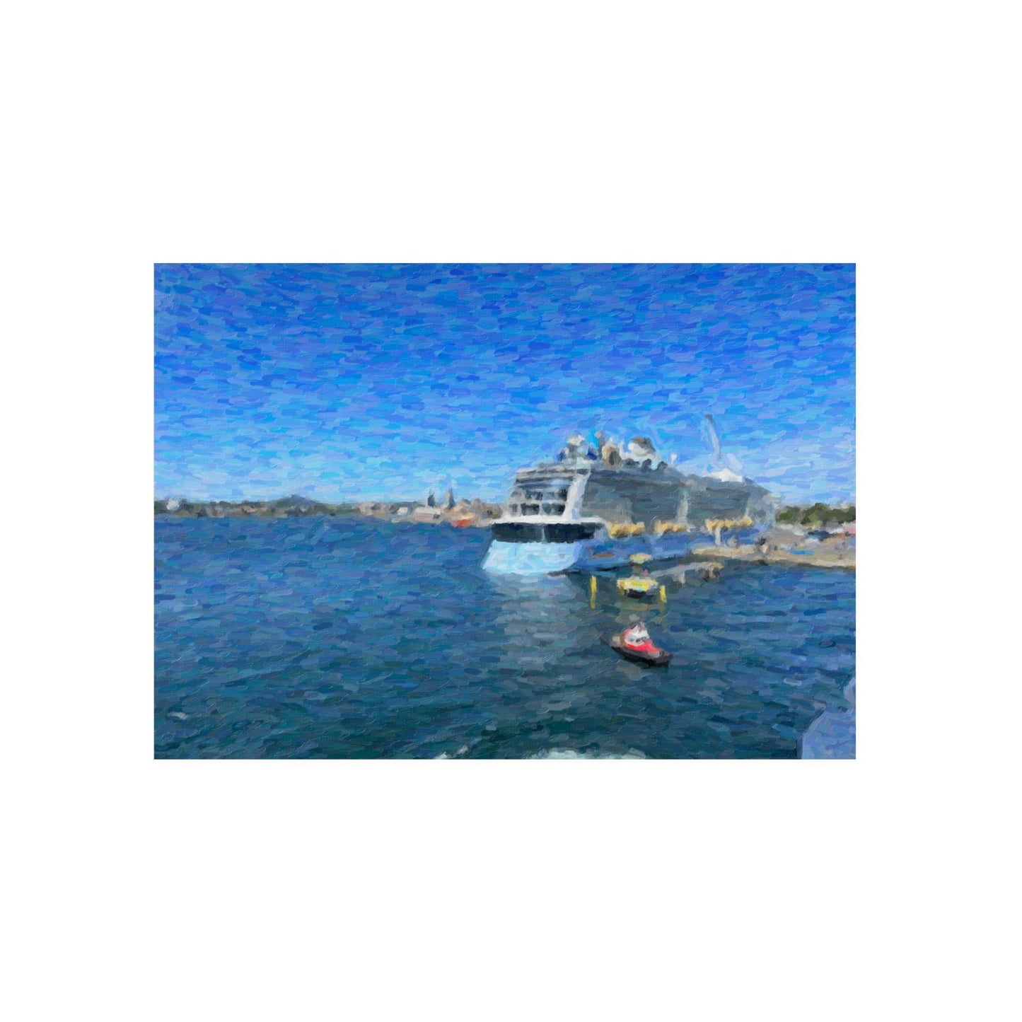 Aluminum Composite Panels ... Into Vancouver Harbor We Arrive: Celebrity Edge-Cruise ... Vancouver, British Columbia ... June 2024 ... Original Works