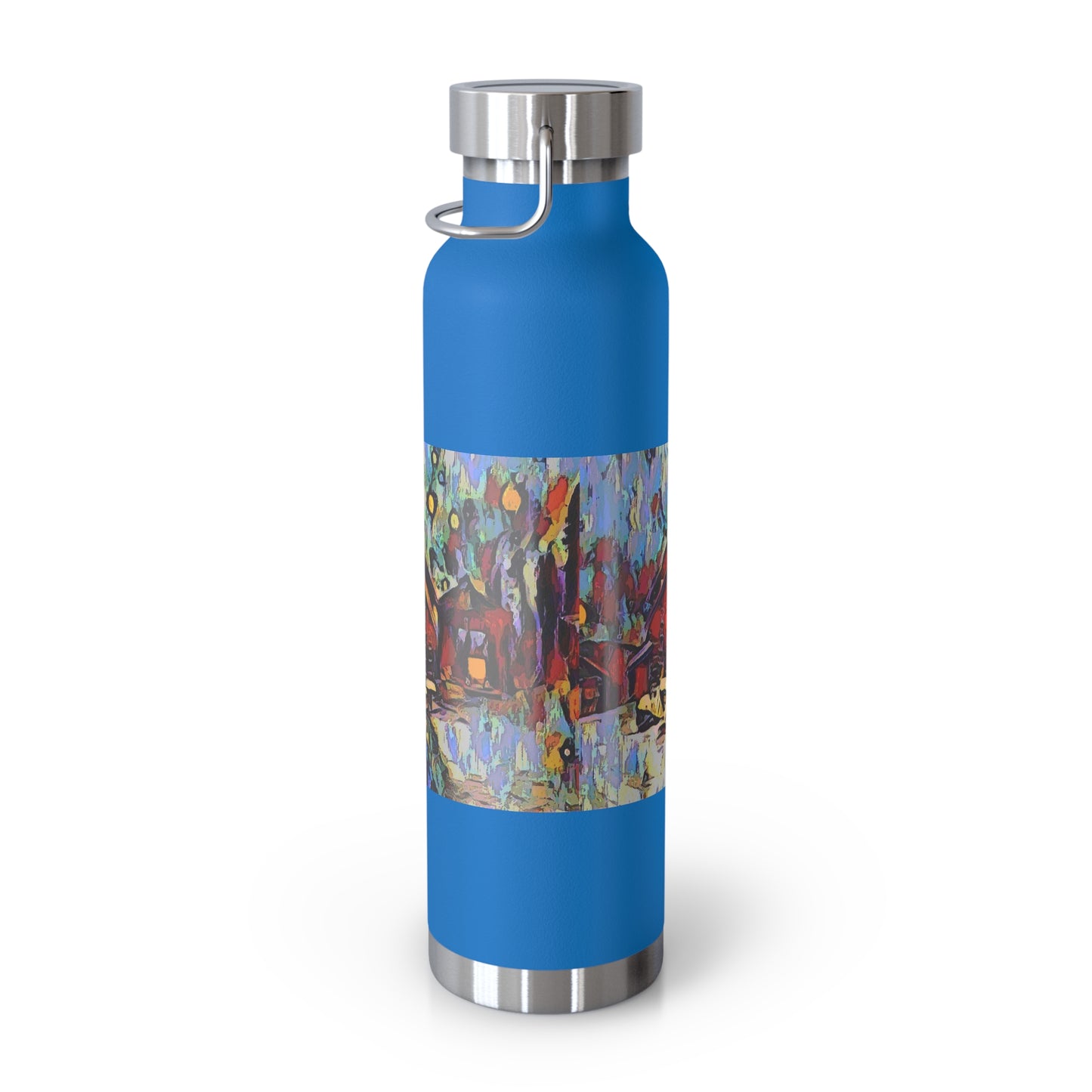 Copper Vacuum Insulated Bottle, 22oz ... A Very Abstract "Mountain Winter Scene" ... Original Works. Copyright Phot's Photo_LODA: Les Objets D'Art. December 2023 ...