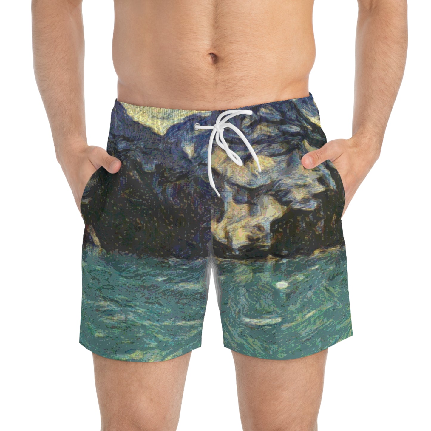 Swim Trunks (AOP) ... Tracy Arm Fjord ... South Of Skagway, Alaska ... Summer: June 2024 ... Original Works ...