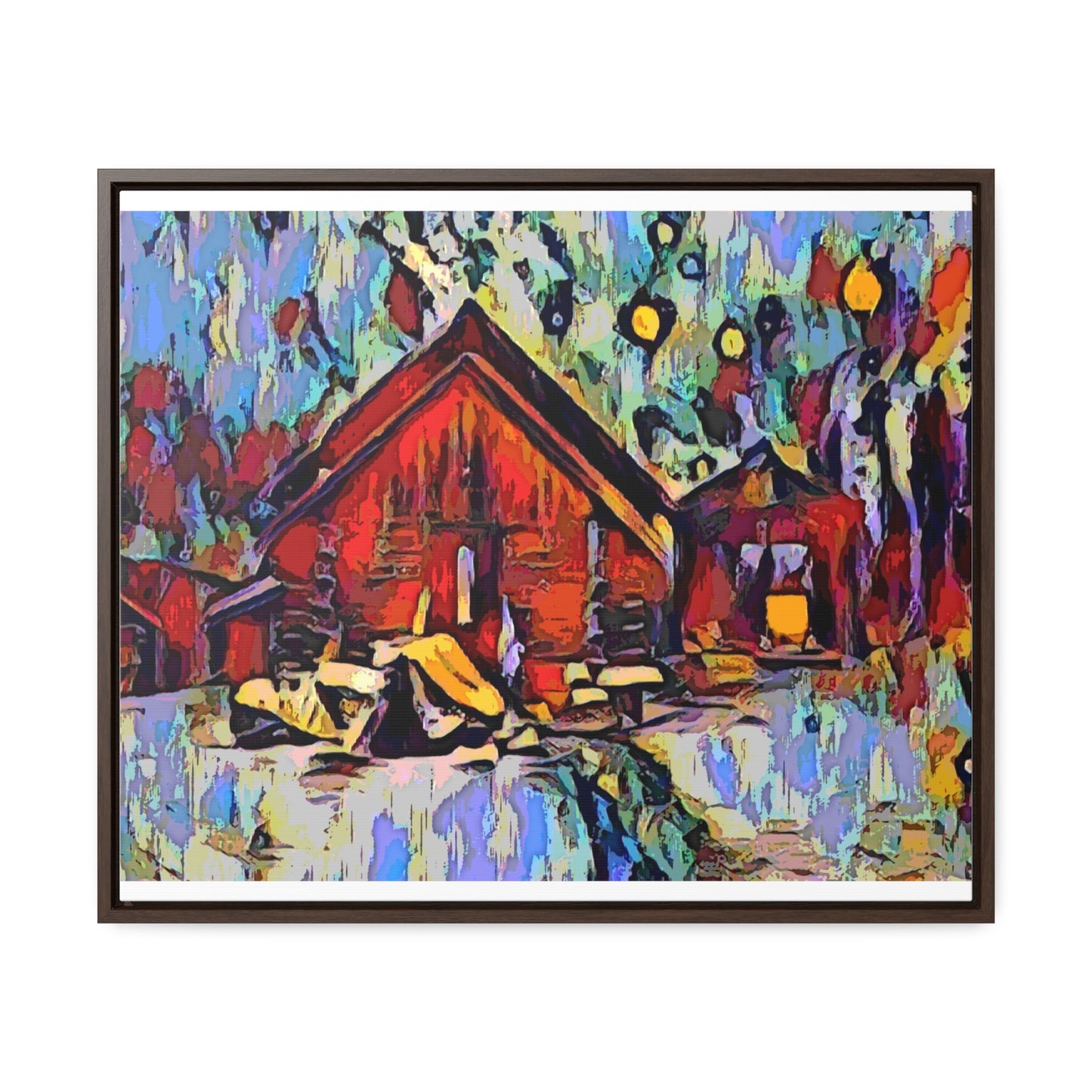 Gallery Canvas Wraps, Horizontal Frame ... A Very Abstract "Mountain Winter Scene" ... Original Works. Copyright Phot's Photo_LODA: Les Objets D'Art. December 2023 ...