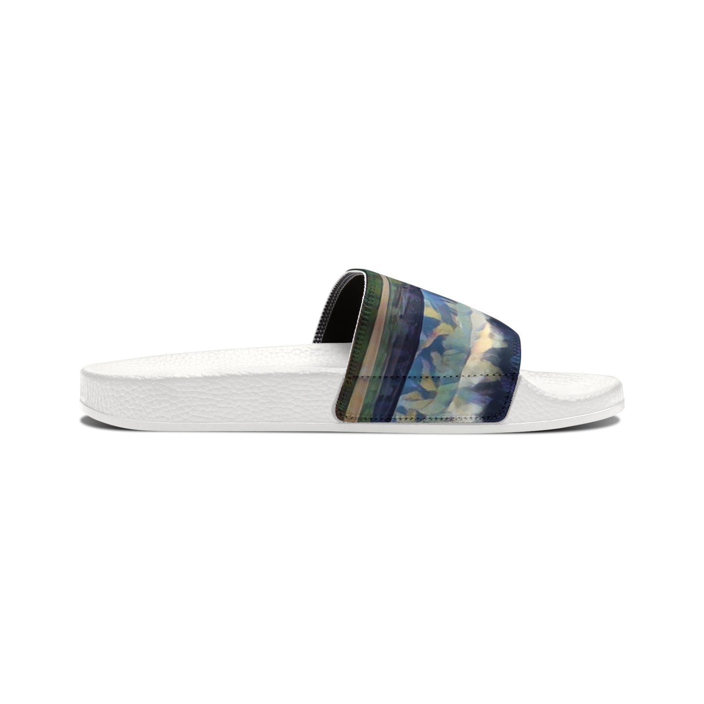 Women's PU Slide Sandals ... On-The-Prairie .. "The Storm Is Brewing" ... Central Idaho: November 2023 ... Original Works ...