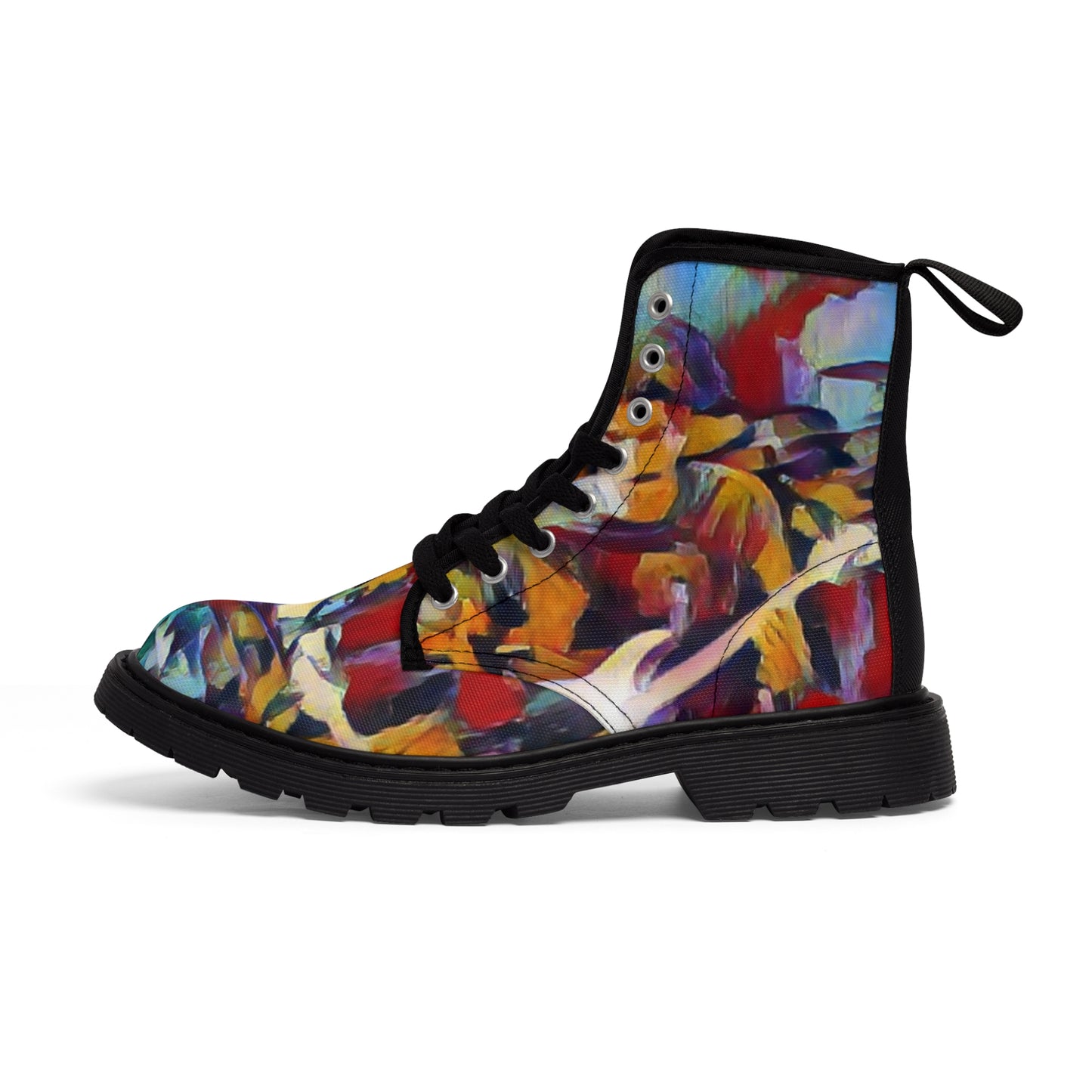 Men's Canvas Boots ... "Them-Mean-Old-BOOTIN'-Blues" ... (Walkin'-Blues) ... Dead & Company Summer-Tour-2023 ... The Final Dose ... Original Works ...