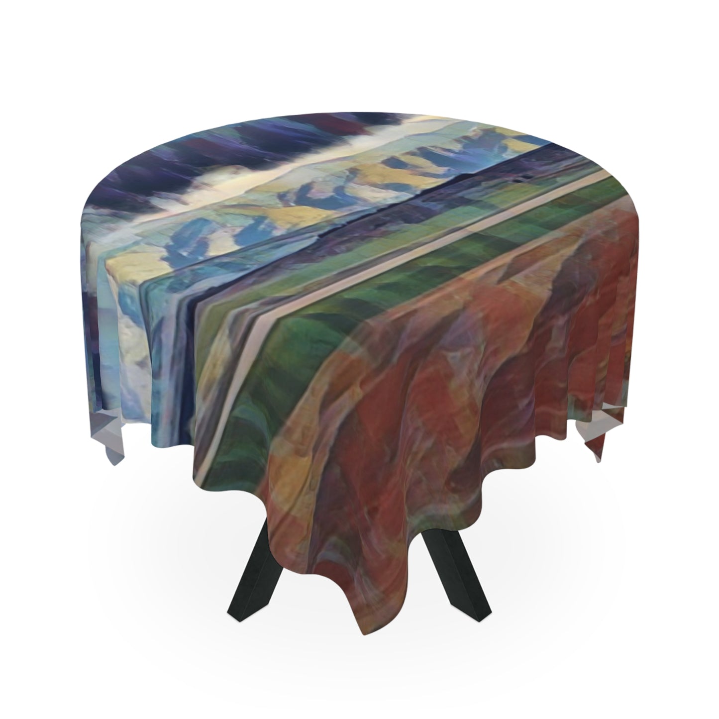 Tablecloth ...  On-The-Prairie .. "The Storm Is Brewing" ... Central Idaho: November 2023 ... Original Works ...
