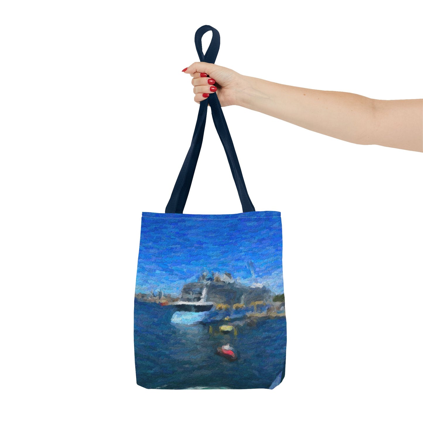 Tote Bag (AOP) ... Into Vancouver Harbor We Arrive: Celebrity Edge-Cruise ... Vancouver, British Columbia ... June 2024 ... Original Works