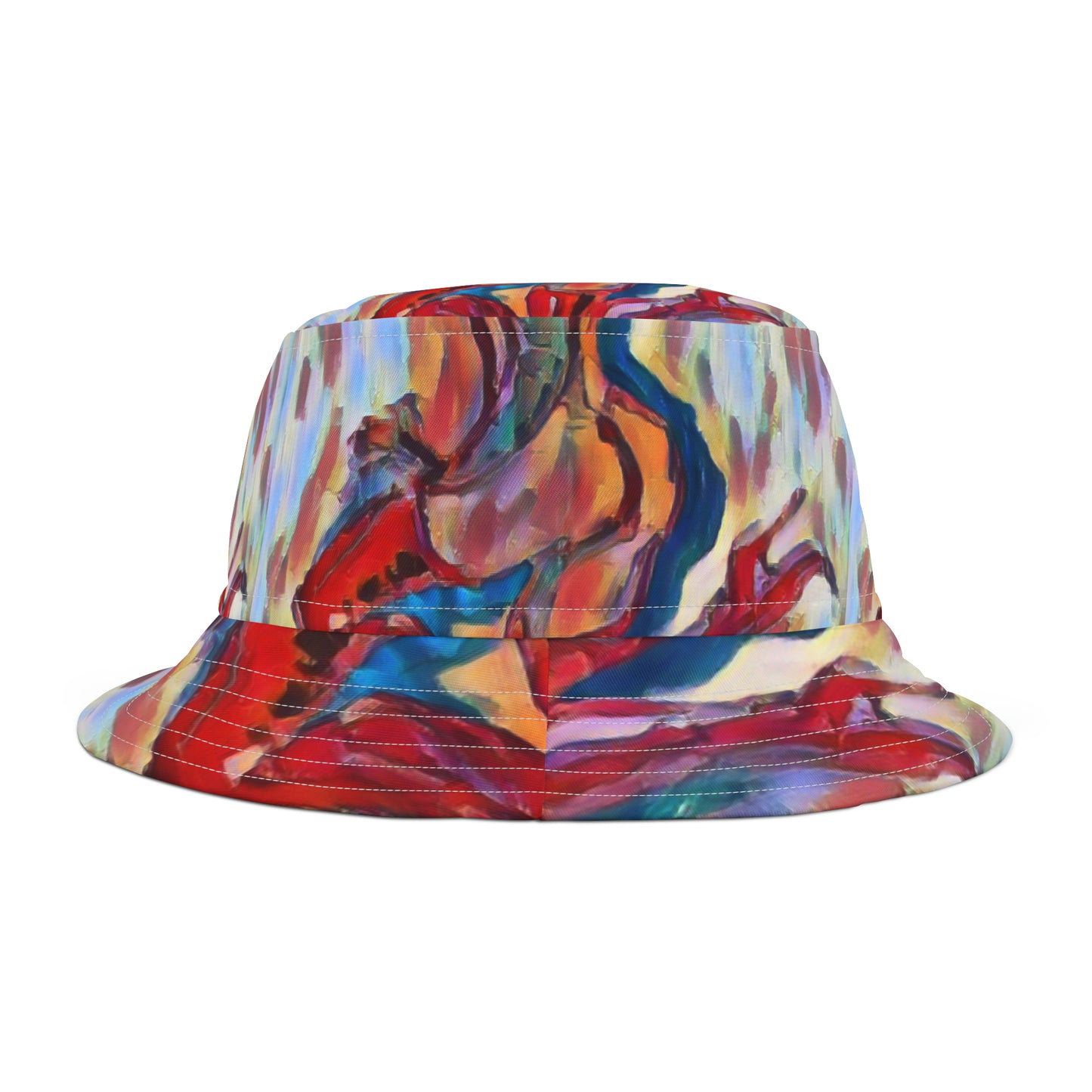Bucket Hat (AOP) .... And All He Ever Does Is? ...  "Is Dance-Dance-Dance" ... European Burlesque ... Circa 2003-2007 ... Paris, France ... Original Works ...
