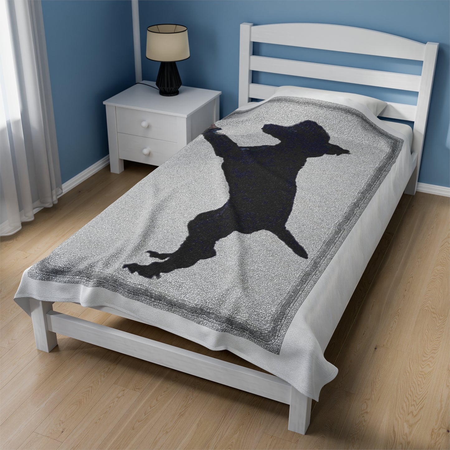Velveteen Plush Blanket ... Jett Stenzel ... "Having Fun With Dad & Friends" ... Rhett Creek, Idaho ... Spring 2023 ... Original Works ...