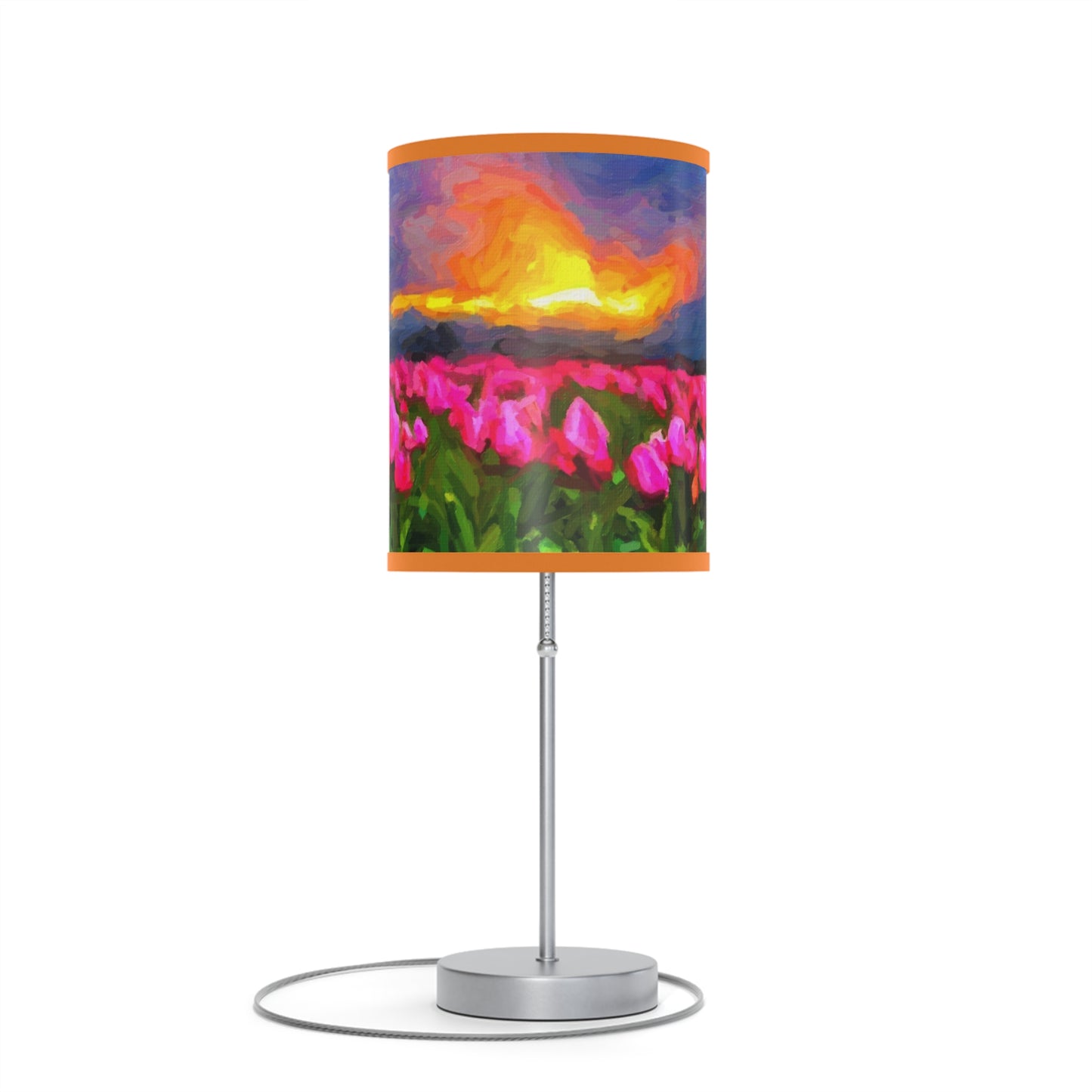 Lamp on a Stand, US|CA plug ... Skagit Valley Tulips ... Skagit Valley, Washington ... Family Archives ... Original Works ... Circa 1980's ...