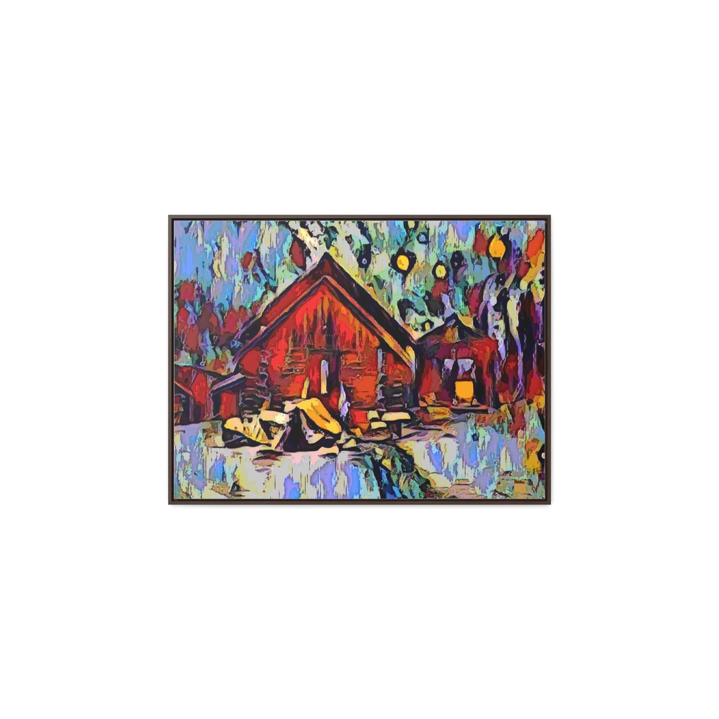 Gallery Canvas Wraps, Horizontal Frame ... A Very Abstract "Mountain Winter Scene" ... Original Works. Copyright Phot's Photo_LODA: Les Objets D'Art. December 2023 ...