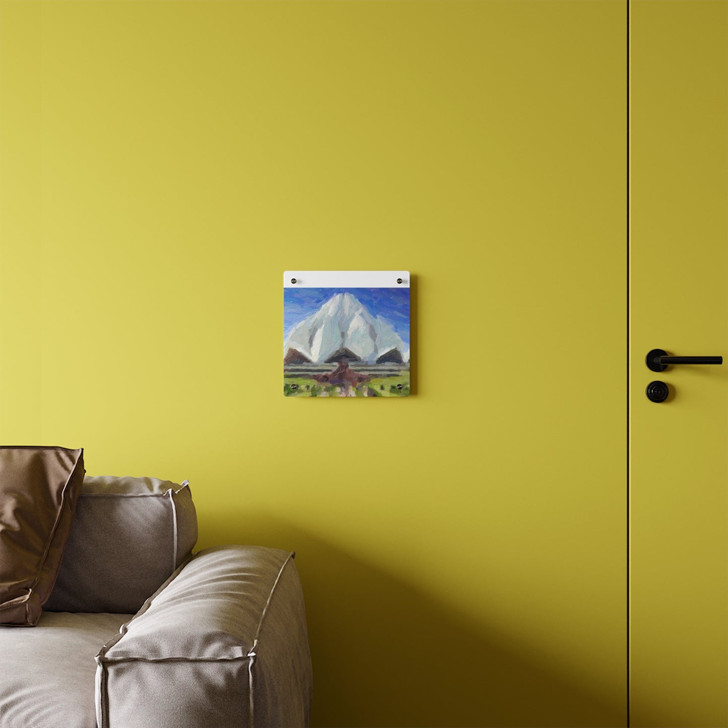 Acrylic Wall Art Panels ... Bahai'i-House-Of-Worship ... "New Delhi's World-Famous Lotus Temple" ... Original Works ... Delhi, India: Circa 2003-2007 ...