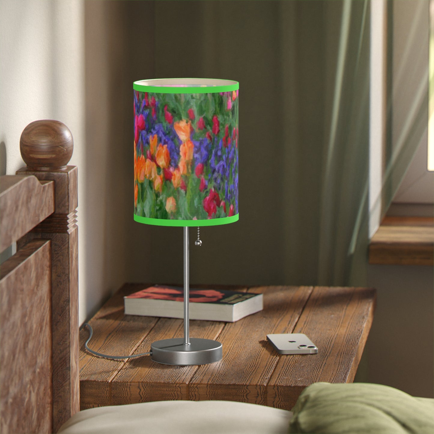 Lamp on a Stand, US|CA plug ... Skagit Valley Tulips ... Skagit Valley, Washington ... Family Archives ... Original Works ... Circa 1980's ...