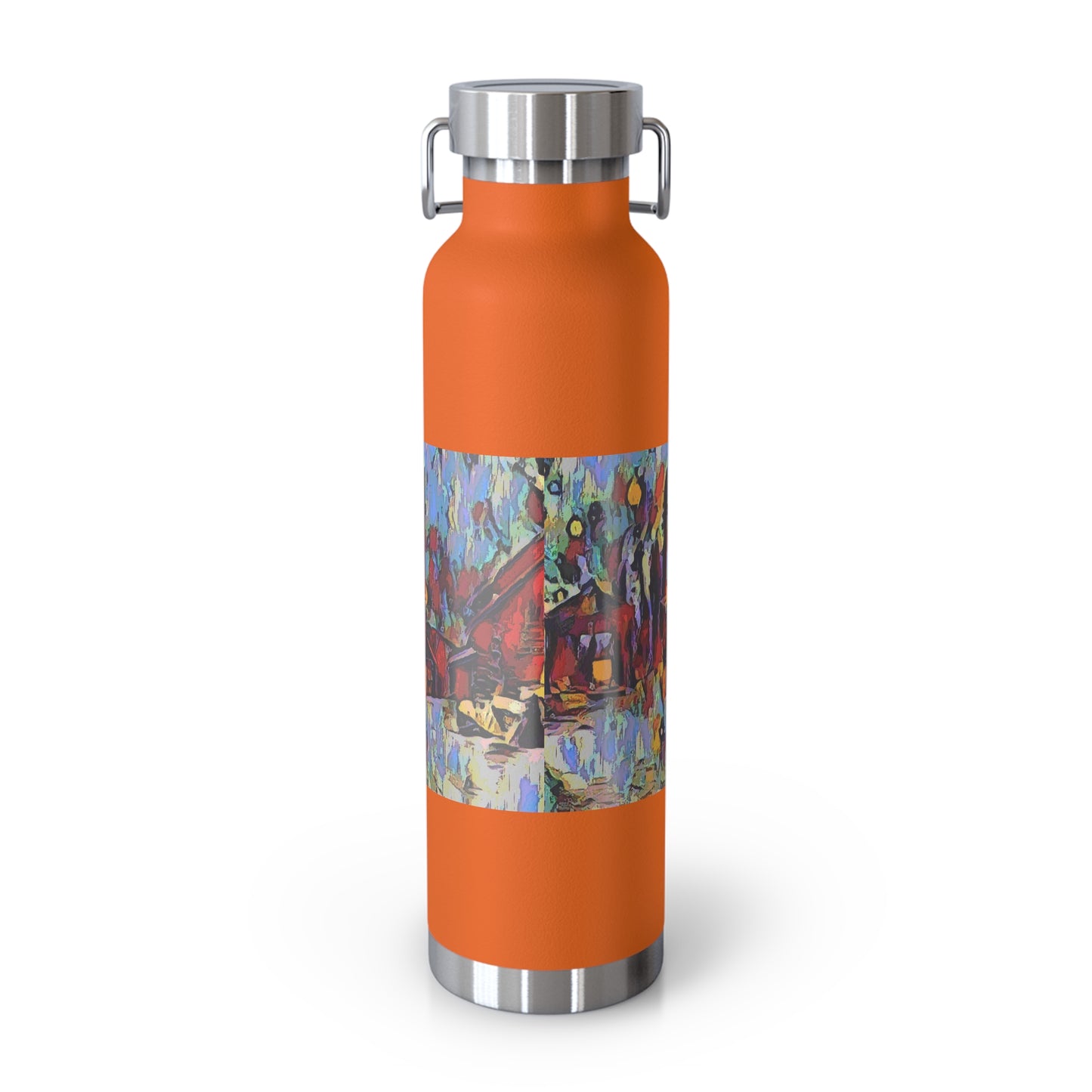Copper Vacuum Insulated Bottle, 22oz ... A Very Abstract "Mountain Winter Scene" ... Original Works. Copyright Phot's Photo_LODA: Les Objets D'Art. December 2023 ...