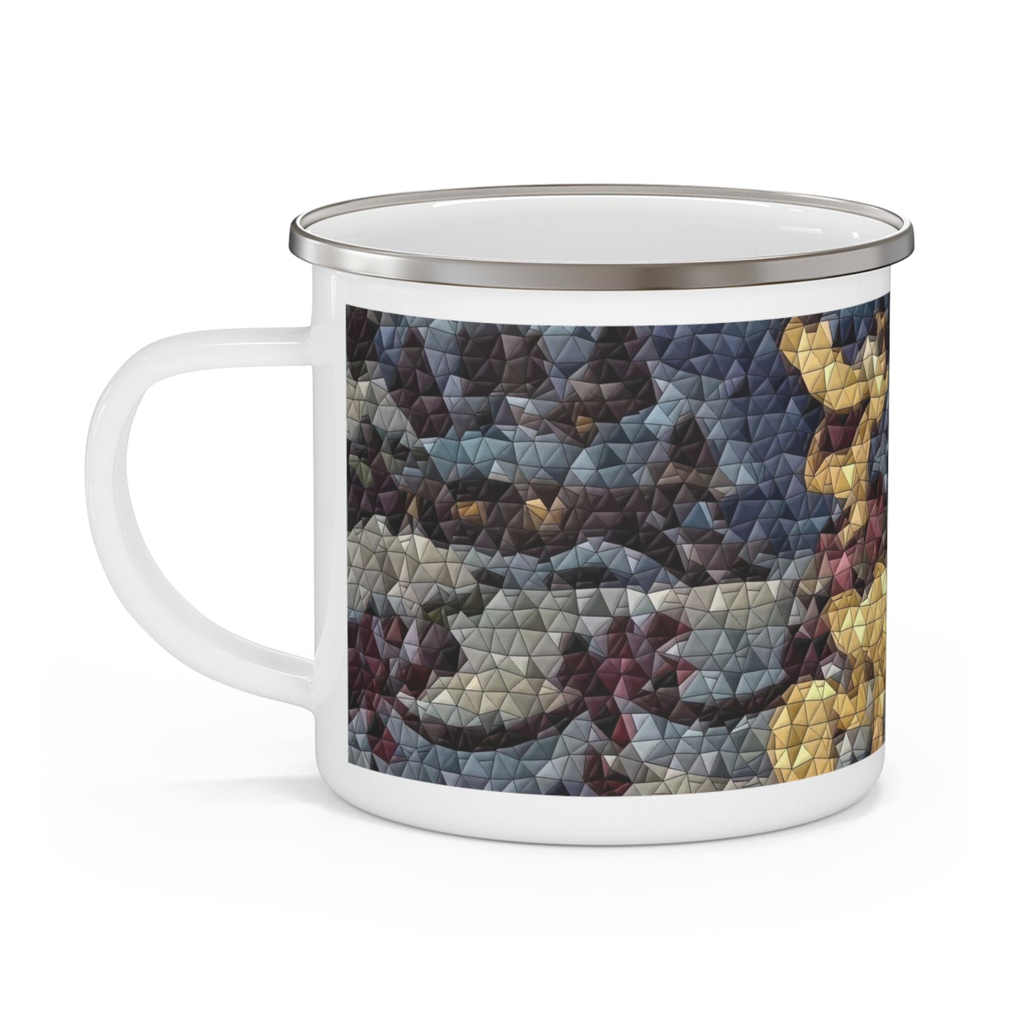 Enamel Camping Mug ... Mickey_N_Minnie Mouse & Pluto ... "A Winter Sleigh Ride" ... Original Works. Winter 2023 ...