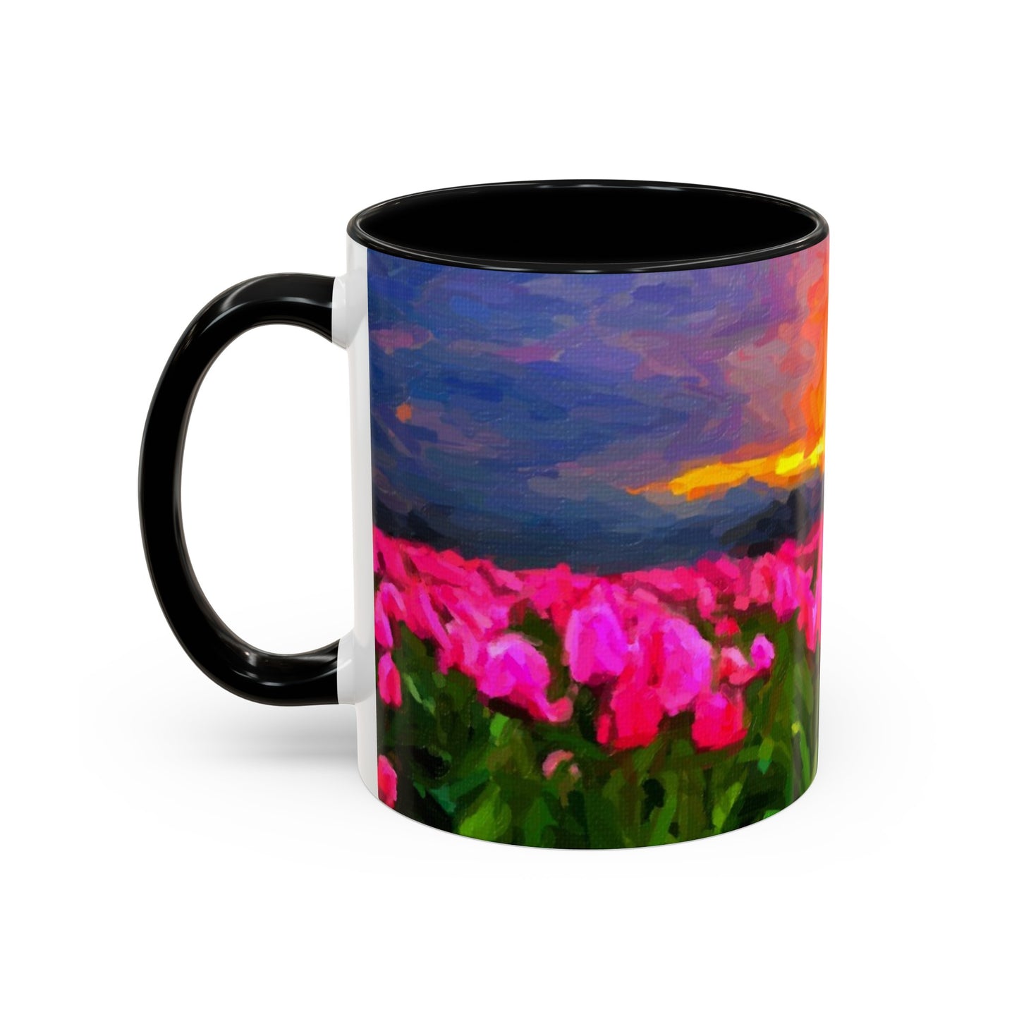 Accent Coffee Mug (11, 15oz) ... Skagit Valley Tulips ... Skagit Valley, Washington ... Family Archives ... Original Works ... Circa 1980's ...