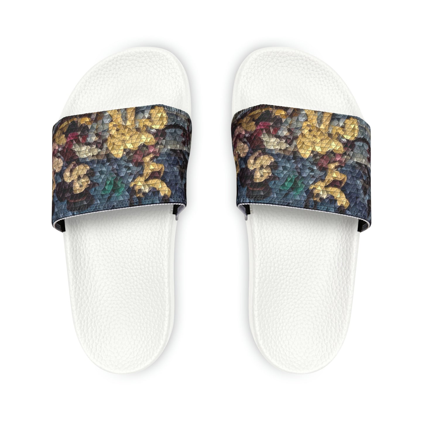 Women's PU Slide Sandals ... Mickey_N_Minnie Mouse & Pluto ... "A Winter Sleigh Ride" ... Original Works. Winter 2023 ...