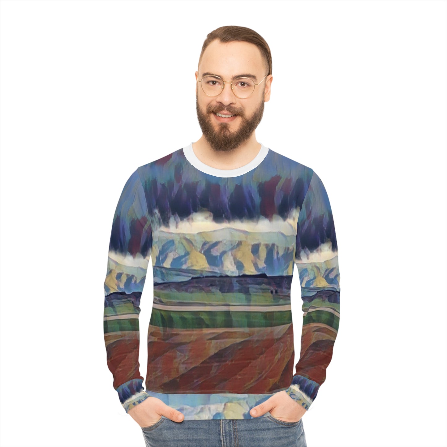 Lightweight Sweatshirt (AOP) ... On-The-Prairie .. "The Storm Is Brewing" ... Central Idaho: November 2023 ... Original Works  ...