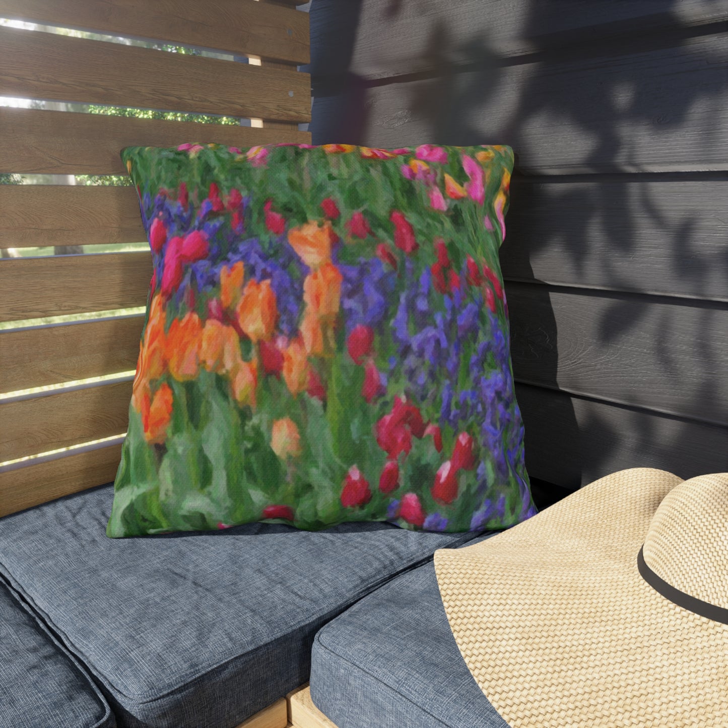 Outdoor Pillows ... Skagit Valley Tulips ... Skagit Valley, Washington ... Family Archives ... Original Works ... Circa 1980's ...