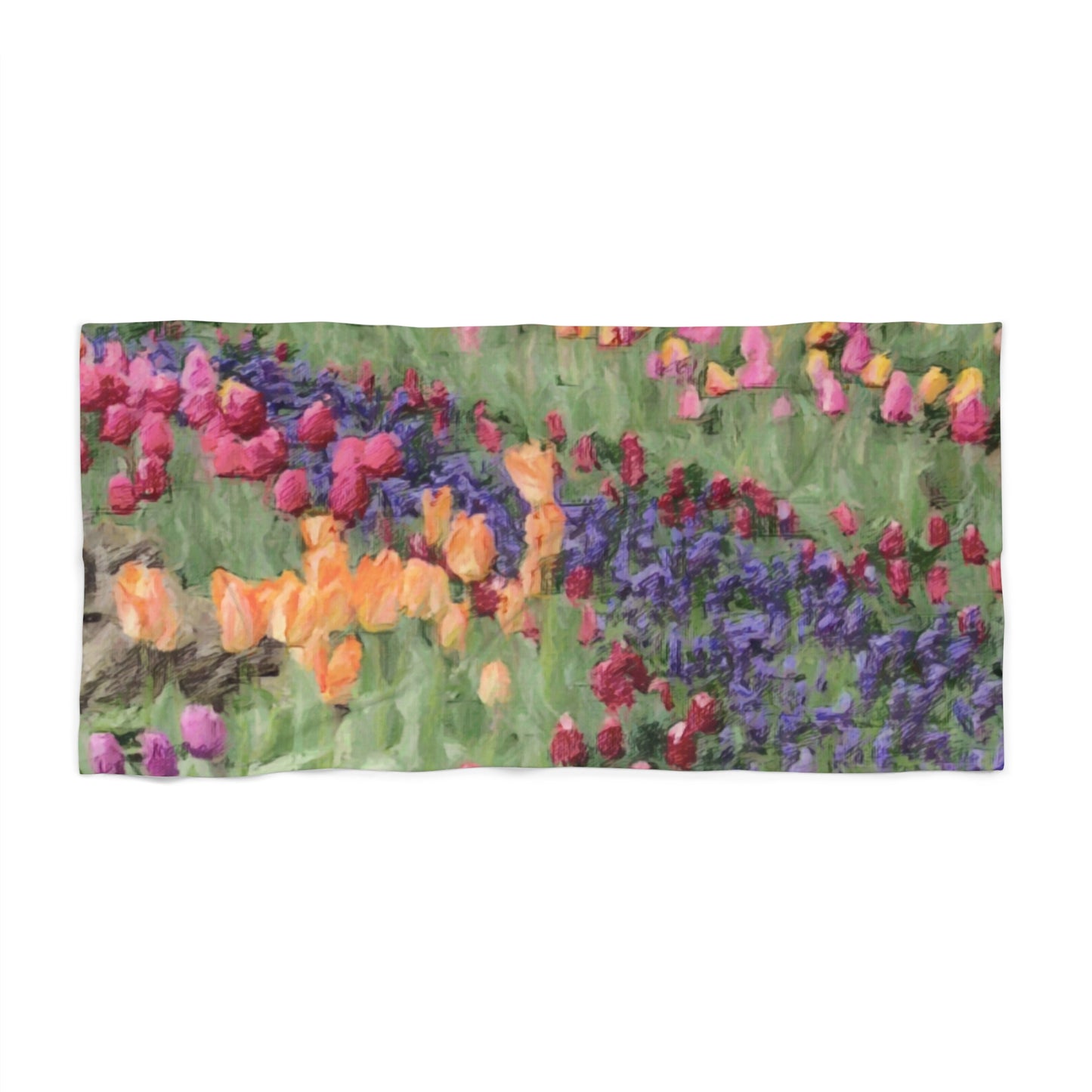 Beach Towel ... Skagit Valley Tulips ... Skagit Valley, Washington ... Family Archives ... Original Works ... Circa 1980's ...