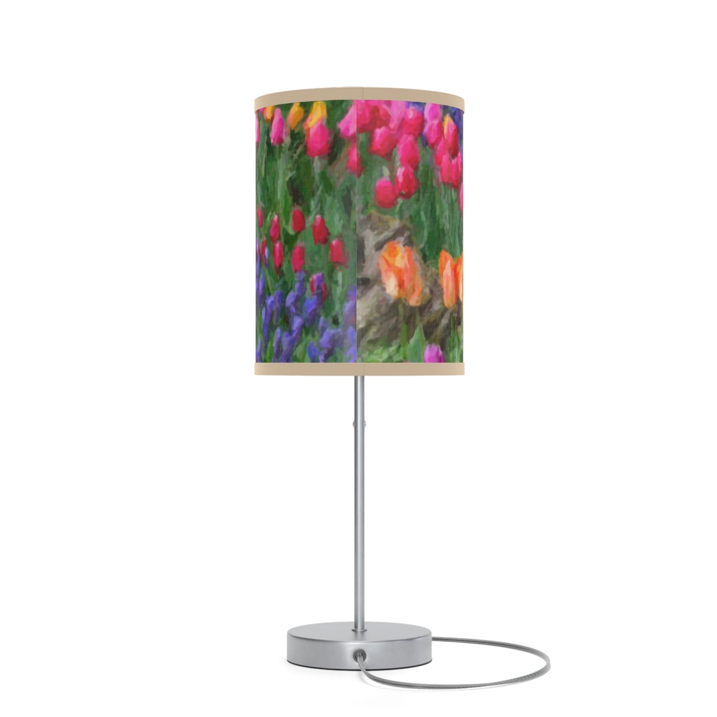 Lamp on a Stand, US|CA plug ... Skagit Valley Tulips ... Skagit Valley, Washington ... Family Archives ... Original Works ... Circa 1980's ...