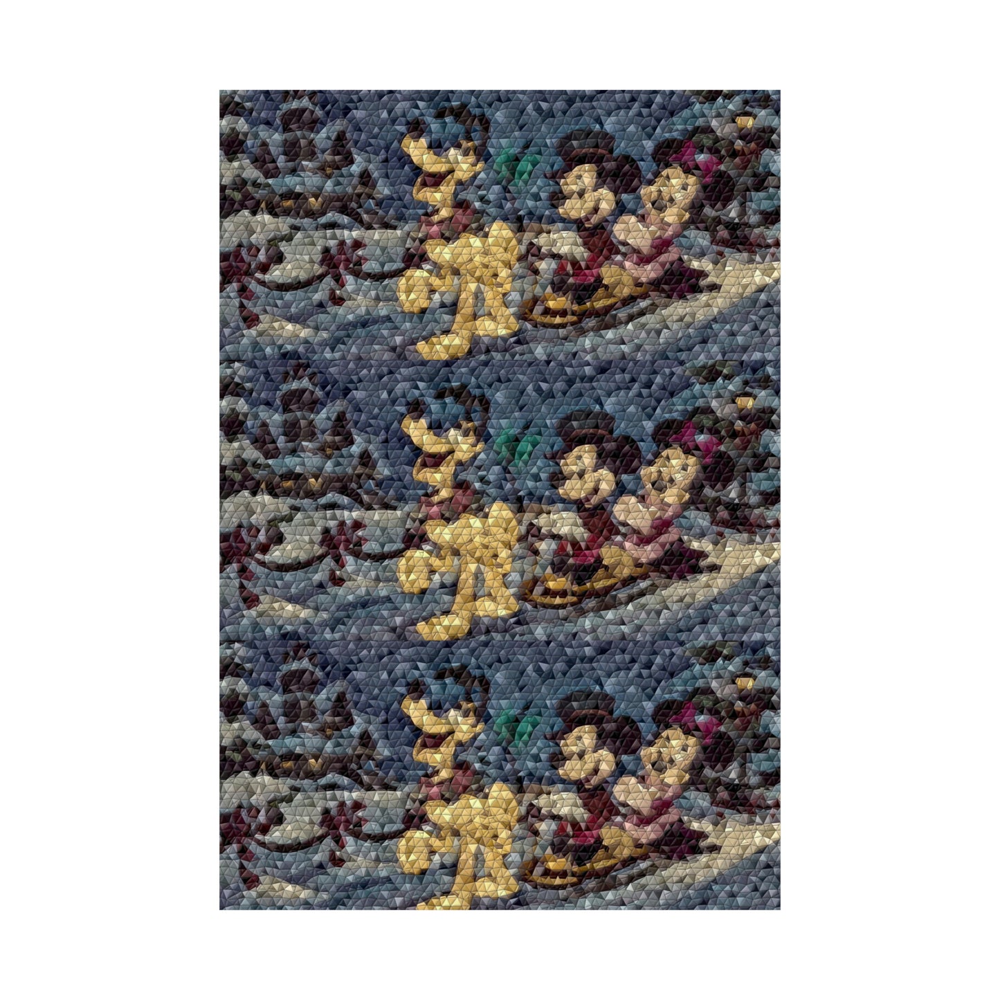 Matte Vertical Posters ... Mickey_N_Minnie Mouse & Pluto ... "A Winter Sleigh Ride" ... Original Works. Winter 2023 ...
