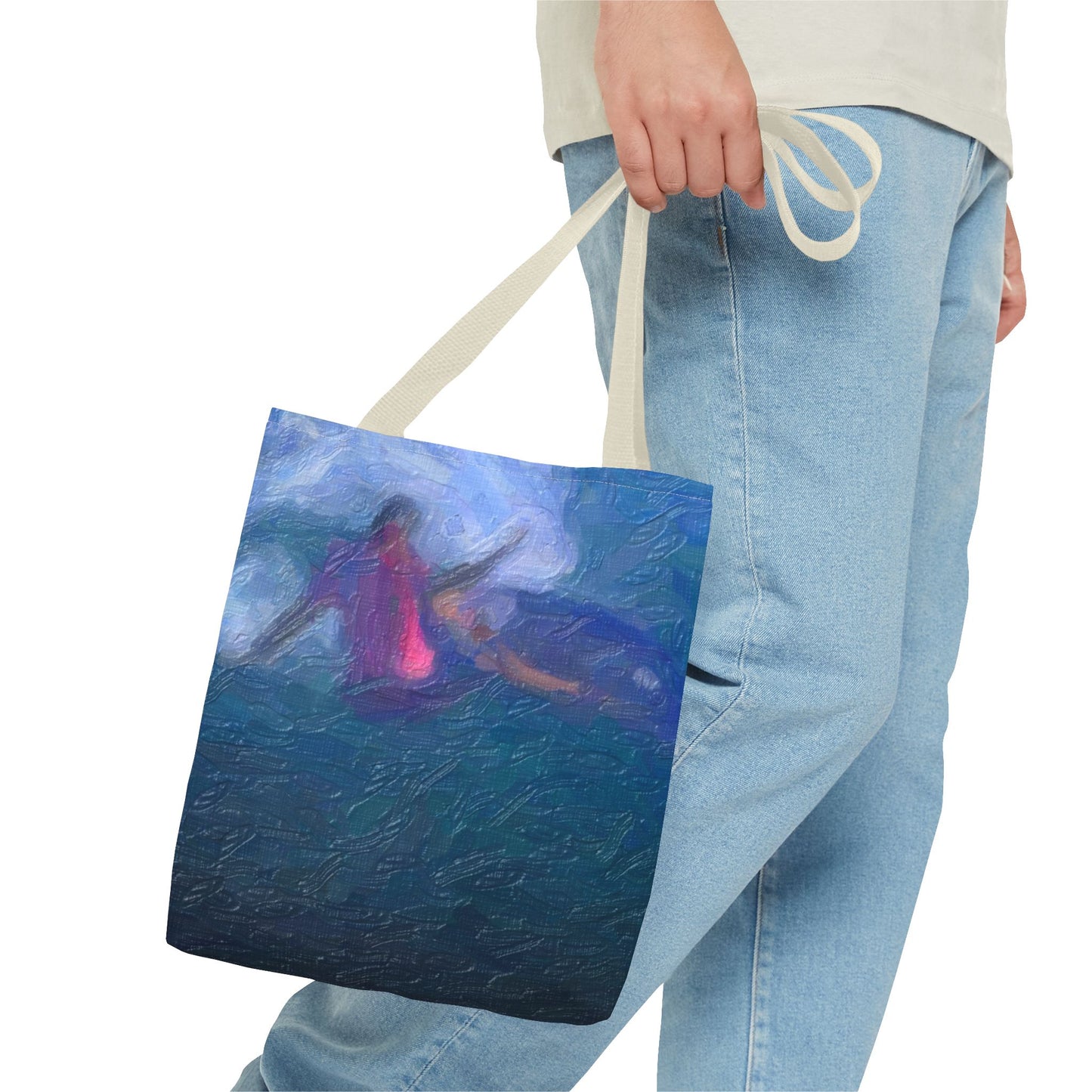 Tote Bag (AOP) ... Paris_2024_Surfing Competition-Tahiti_French-Polynesia .... 'Gabriel Medina World Campion Drops-In' ... Original Works ...