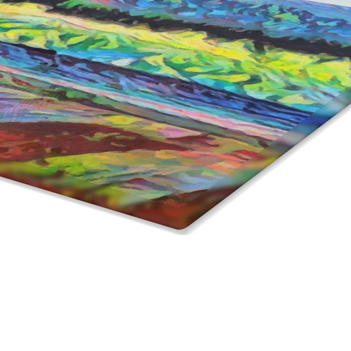 Glass Cutting Board ... On-The-Prairie .. "The Storm Is Brewing" ... Central Idaho: November 2023 ... Original Works ...