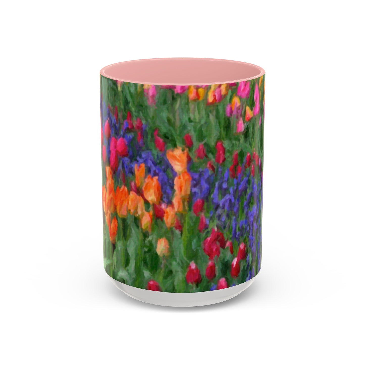 Accent Coffee Mug (11, 15oz) ... Skagit Valley Tulips ... Skagit Valley, Washington ... Family Archives ... Original Works ... Circa 1980's ...
