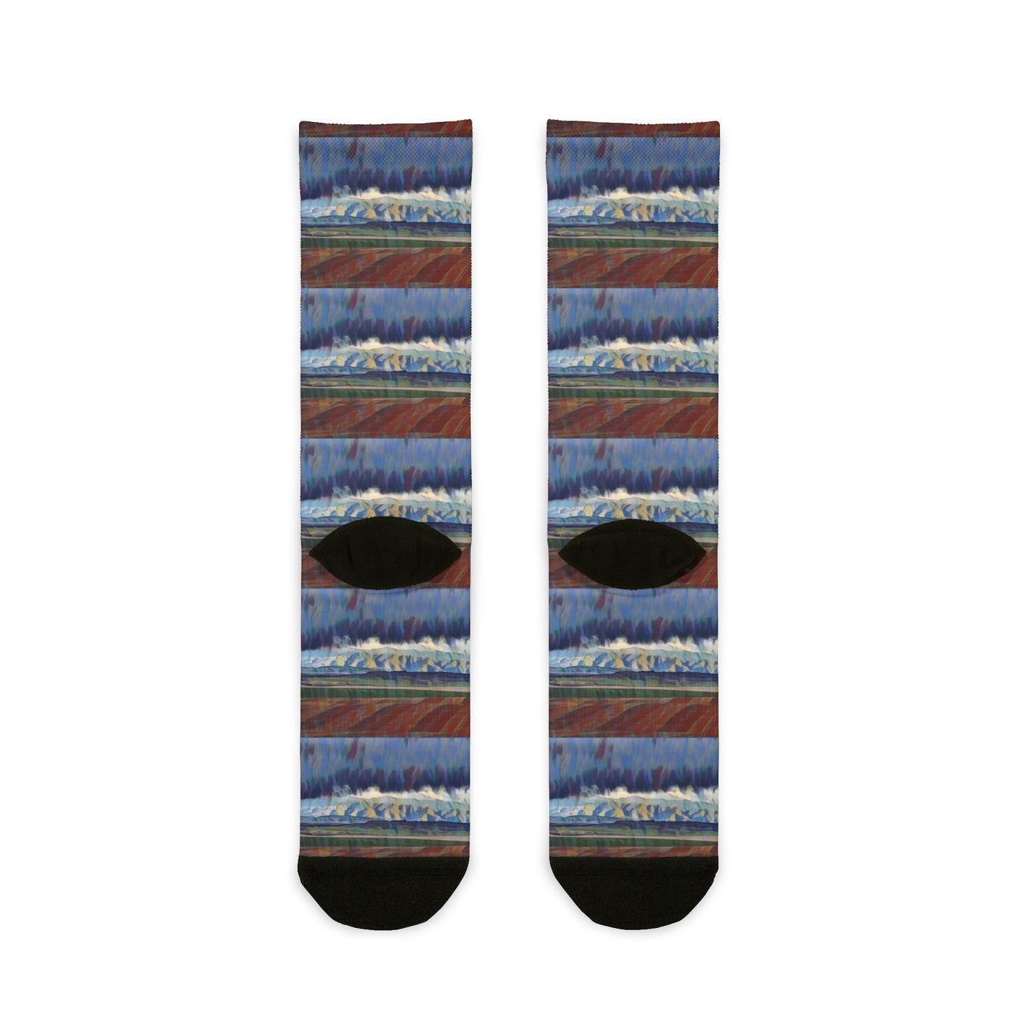 Sublimation Crew Socks ... On-The-Prairie .. "The Storm Is Brewing" ... Central Idaho: November 2023 ... Original Works  ...
