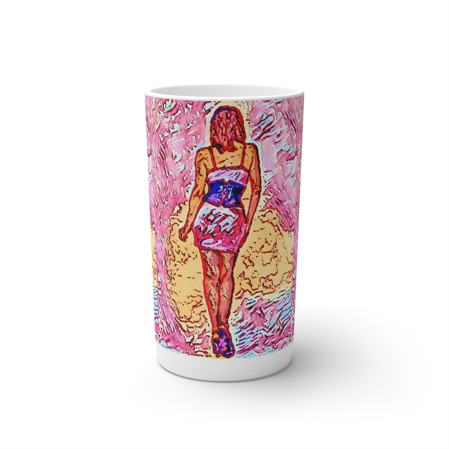 Conical Coffee Mugs (3oz, 8oz, 12oz) ...  I'll Walk 'A-Hundred-Miles' In Stilettos ... Original Works ... June 2023. Central Idaho, USA ...