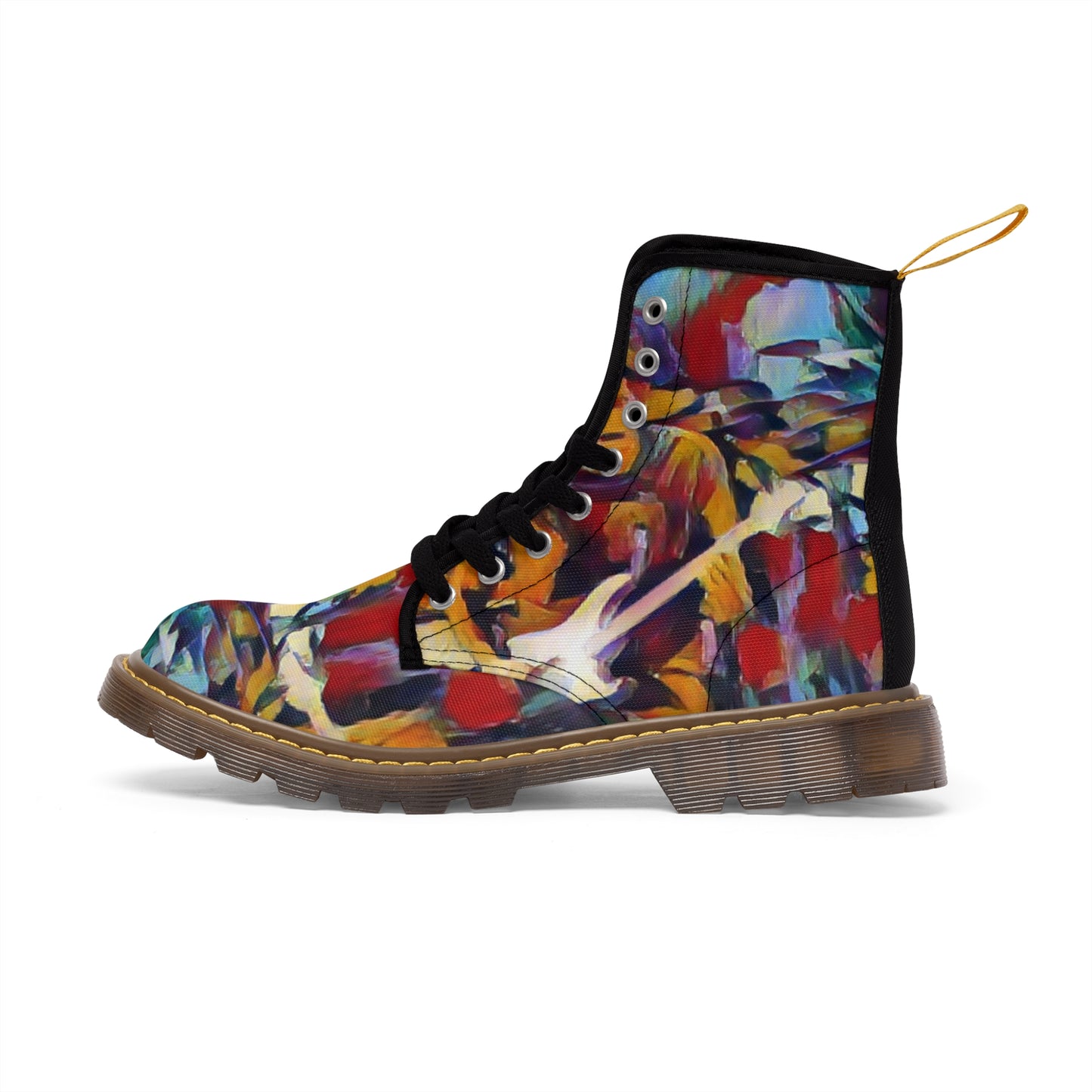 Men's Canvas Boots ... "Them-Mean-Old-BOOTIN'-Blues" ... (Walkin'-Blues) ... Dead & Company Summer-Tour-2023 ... The Final Dose ... Original Works ...