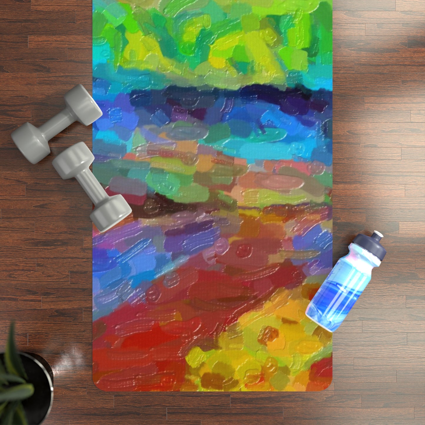 Rubber Yoga Mat ... On-The-Prairie .. "The Storm Is Brewing" ... Central Idaho: November 2023 ... Original Works  ...