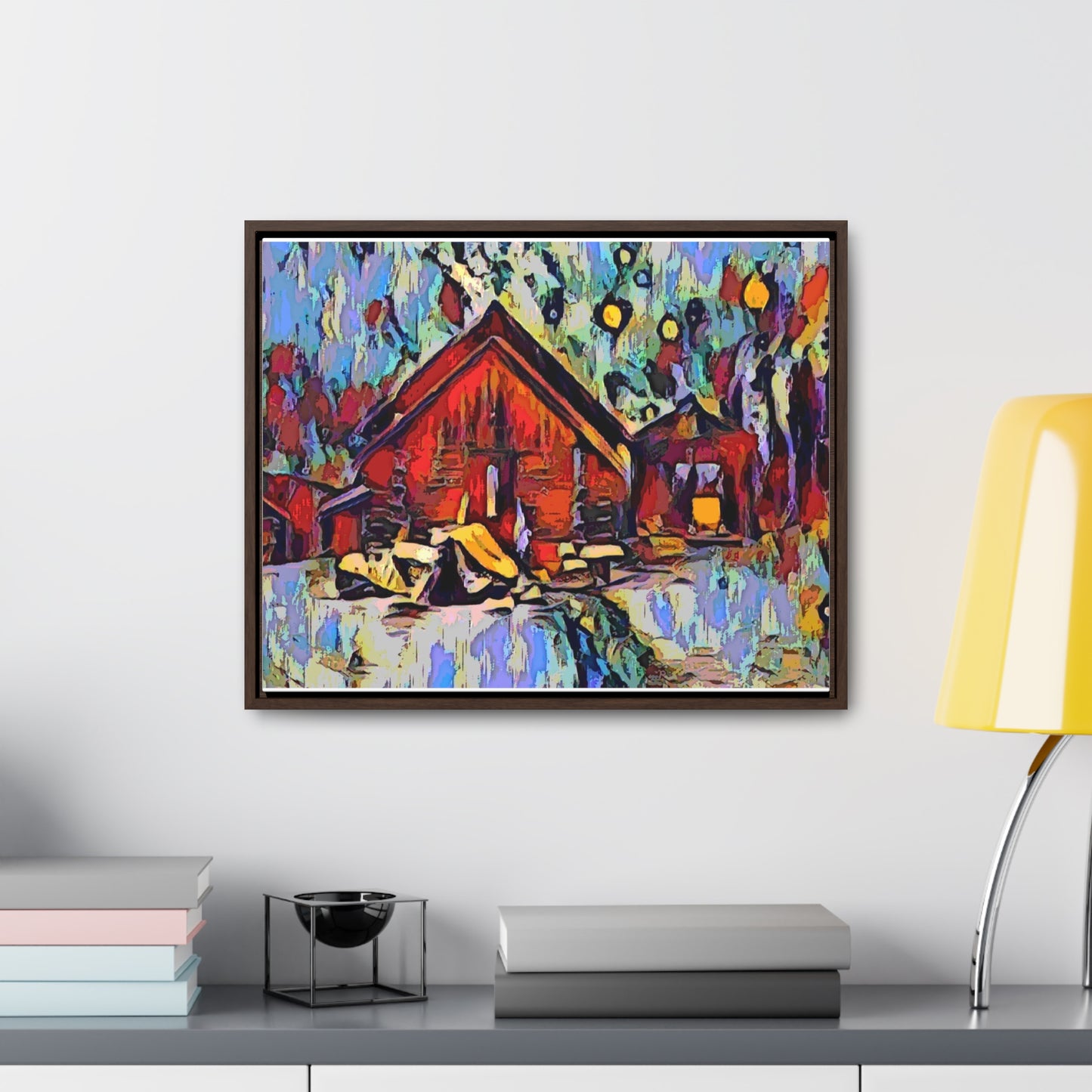 Gallery Canvas Wraps, Horizontal Frame ... A Very Abstract "Mountain Winter Scene" ... Original Works. Copyright Phot's Photo_LODA: Les Objets D'Art. December 2023 ...