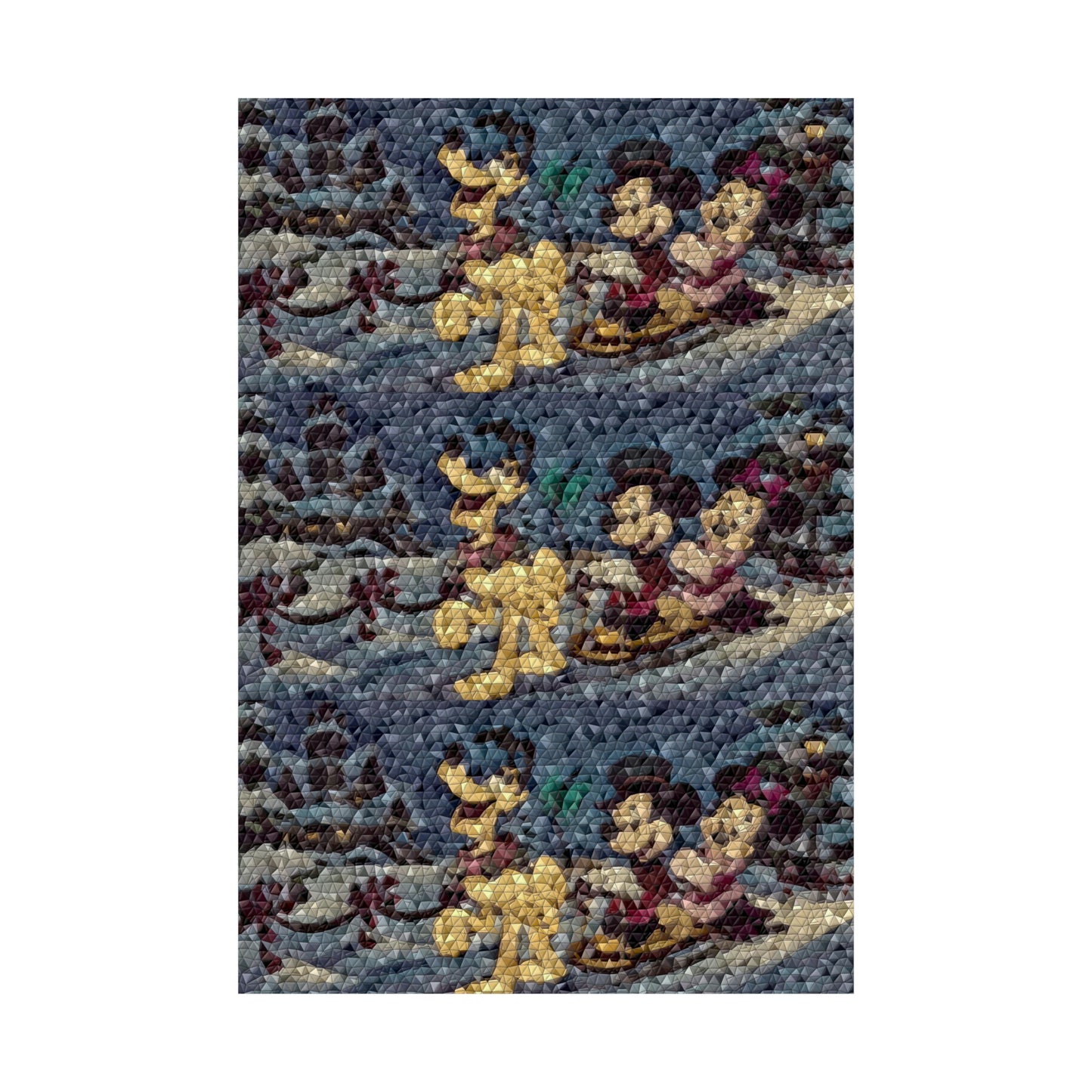 Matte Vertical Posters ... Mickey_N_Minnie Mouse & Pluto ... "A Winter Sleigh Ride" ... Original Works. Winter 2023 ...