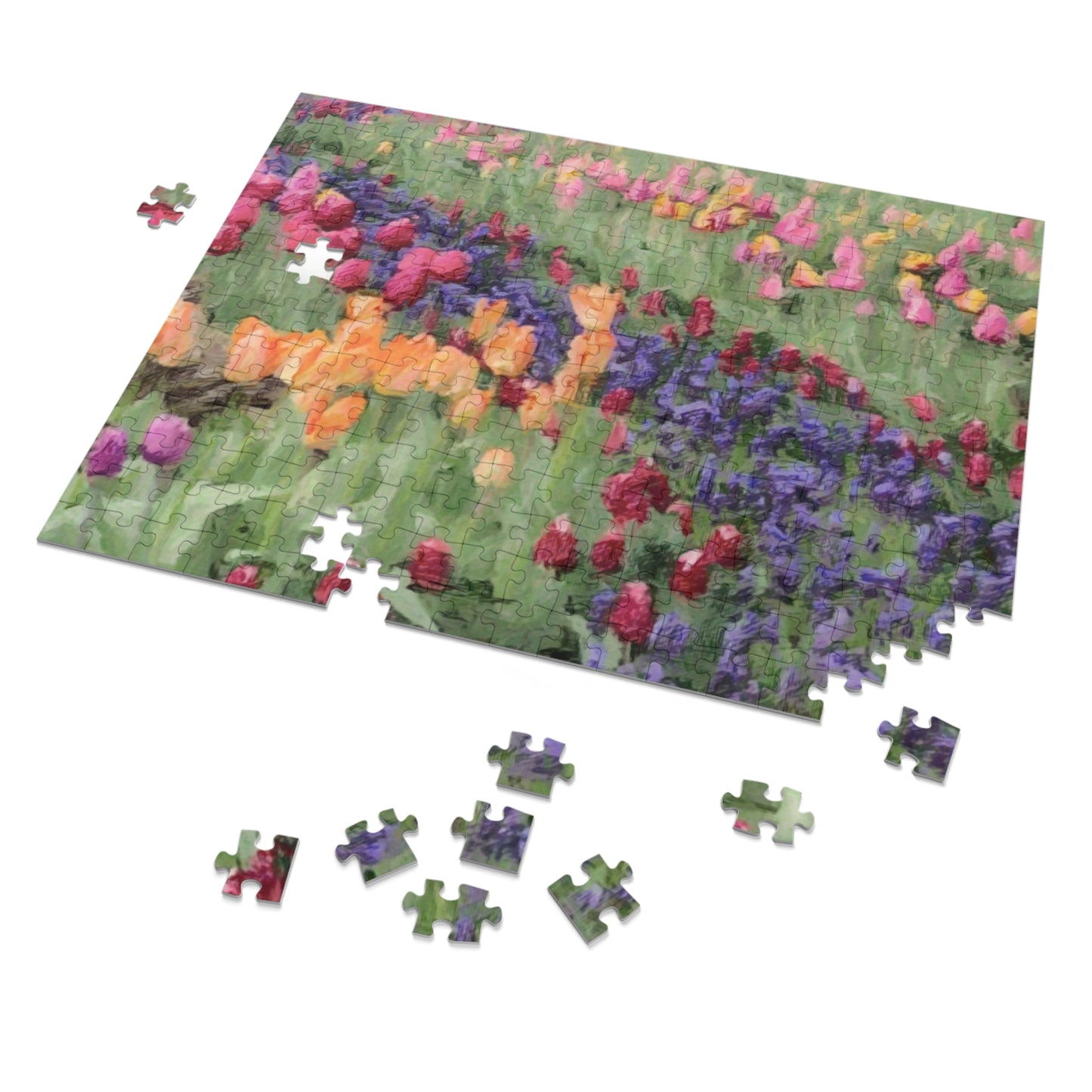 Jigsaw Puzzle (30, 110, 252, 500,1000-Piece) ... Skagit Valley Tulips ... Skagit Valley, Washington ... Family Archives ... Original Works ... Circa 1980's ...