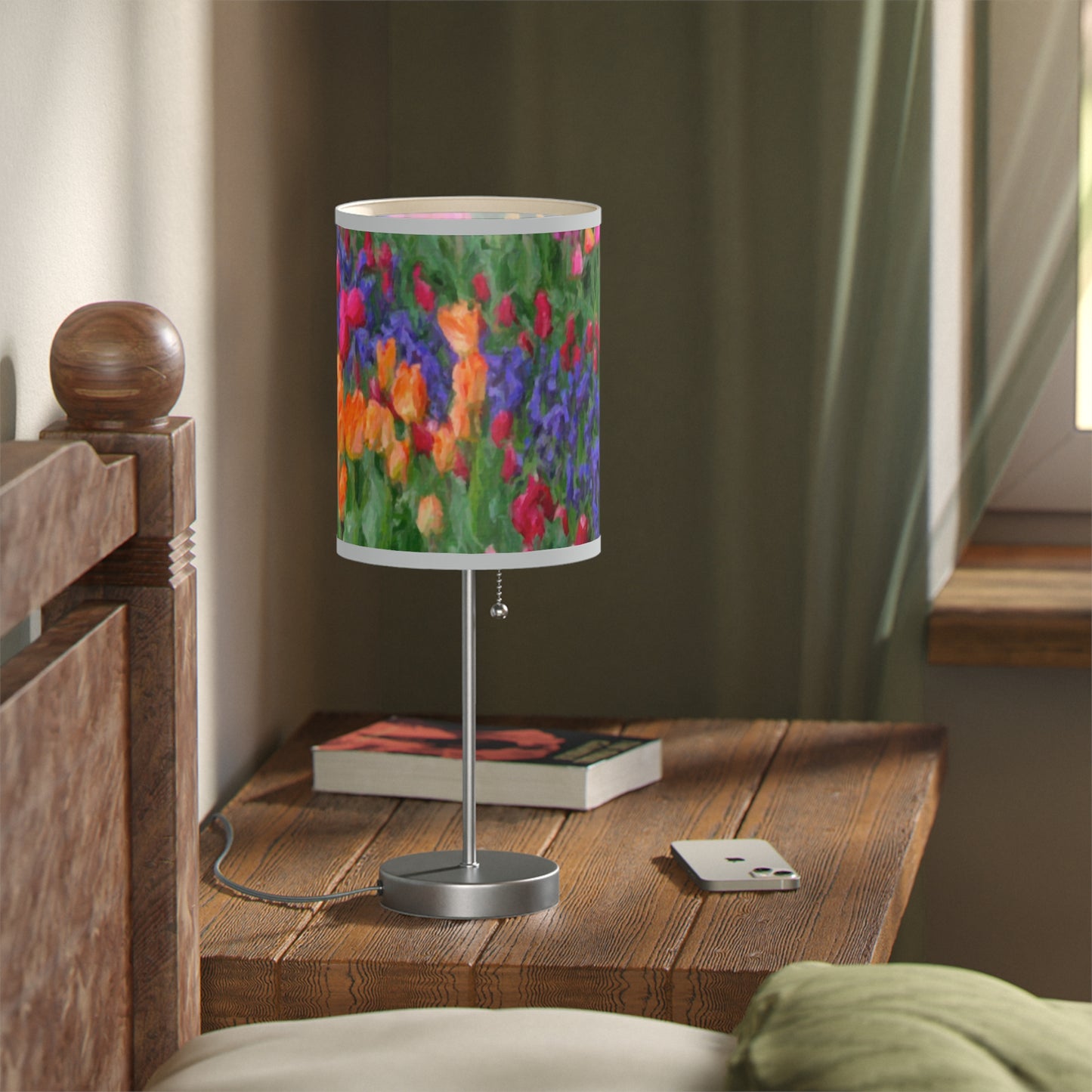 Lamp on a Stand, US|CA plug ... Skagit Valley Tulips ... Skagit Valley, Washington ... Family Archives ... Original Works ... Circa 1980's ...