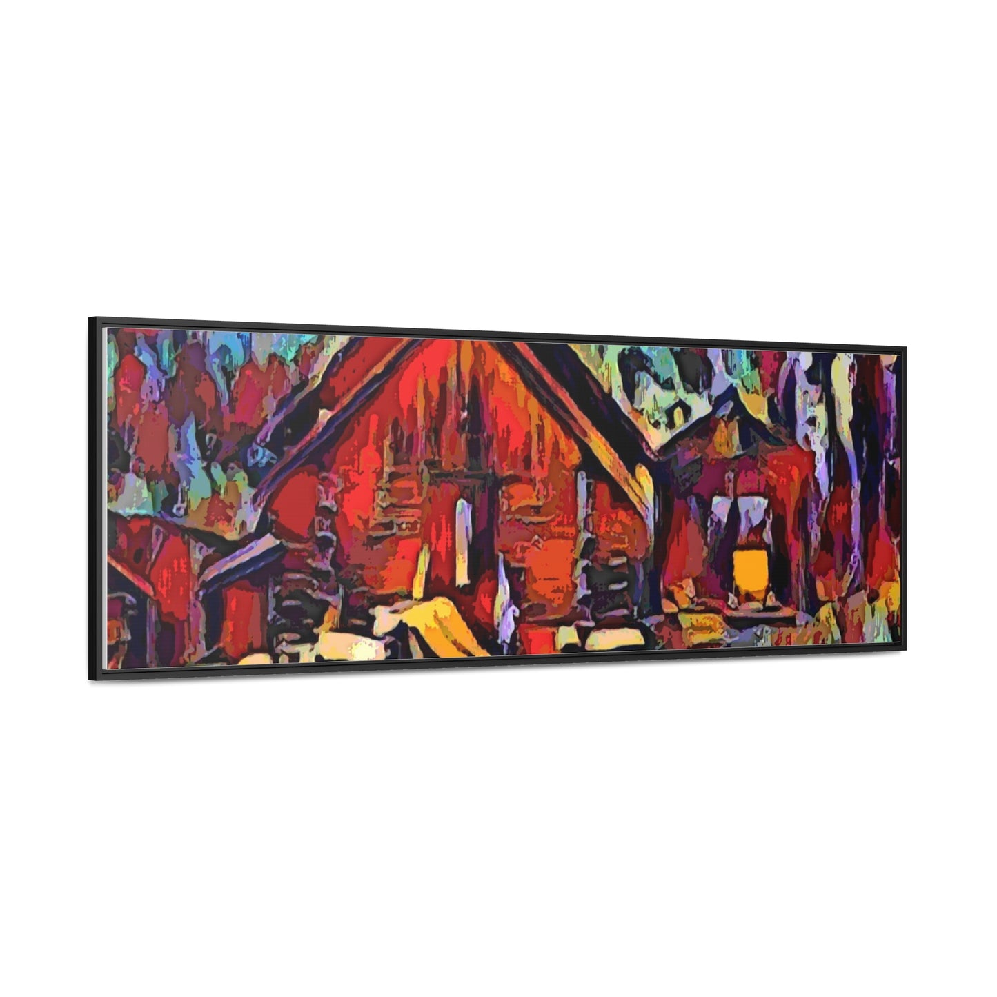 Gallery Canvas Wraps, Horizontal Frame ... A Very Abstract "Mountain Winter Scene" ... Original Works. Copyright Phot's Photo_LODA: Les Objets D'Art. December 2023 ...