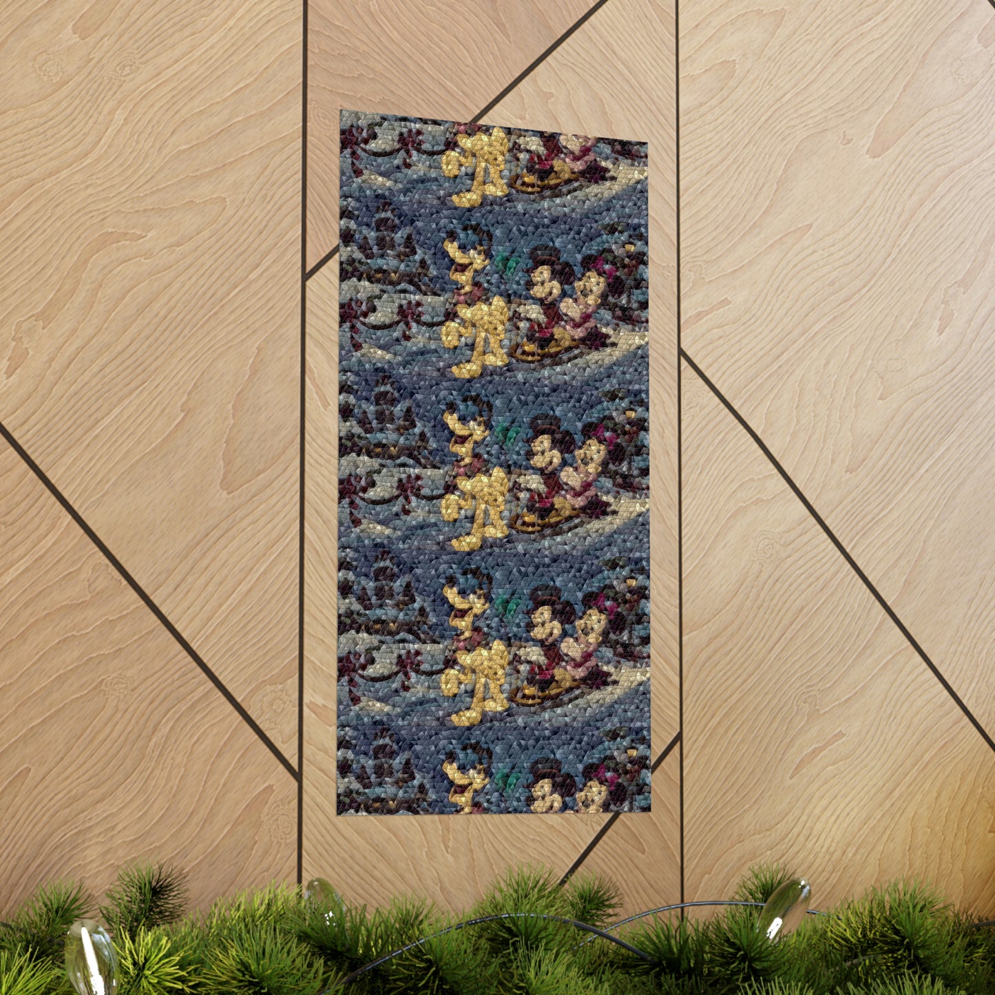 Matte Vertical Posters ... Mickey_N_Minnie Mouse & Pluto ... "A Winter Sleigh Ride" ... Original Works. Winter 2023 ...