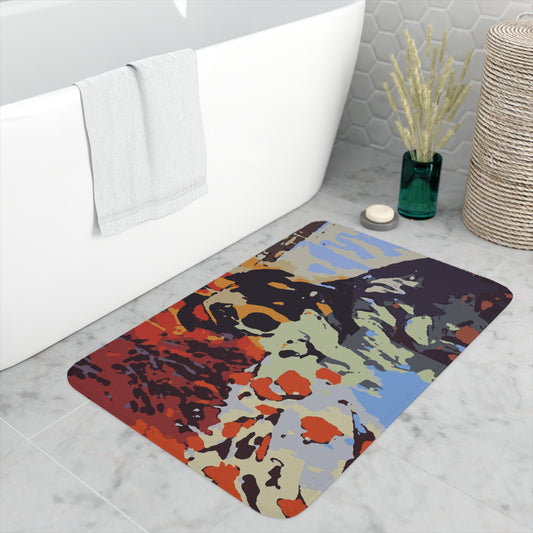 Memory Foam Bath Mat ... Ozzy-Hippensteel ... "Don't Cry Now ... Dry-Your-Eyes ... On-The-Wind". Original Works. May 2023.